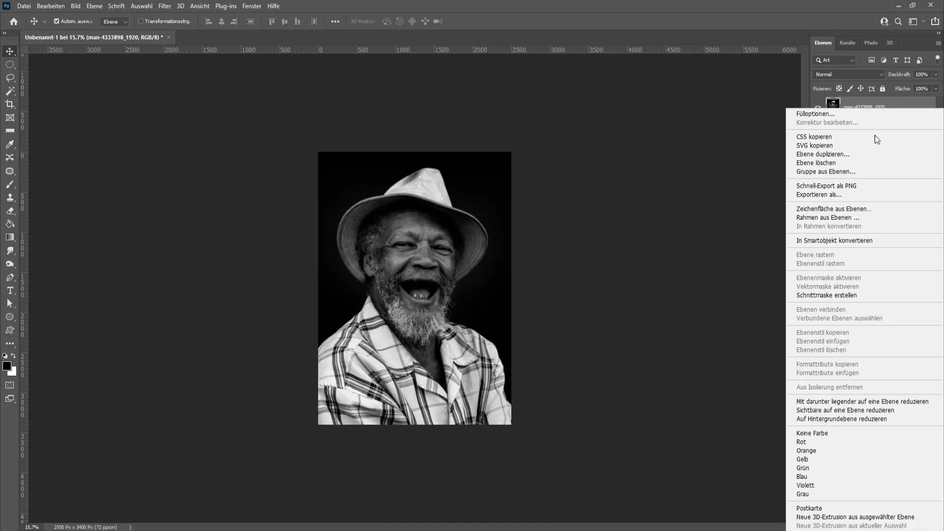 Kreatives Färben von Schwarz-Weiß-Bildern in Photoshop