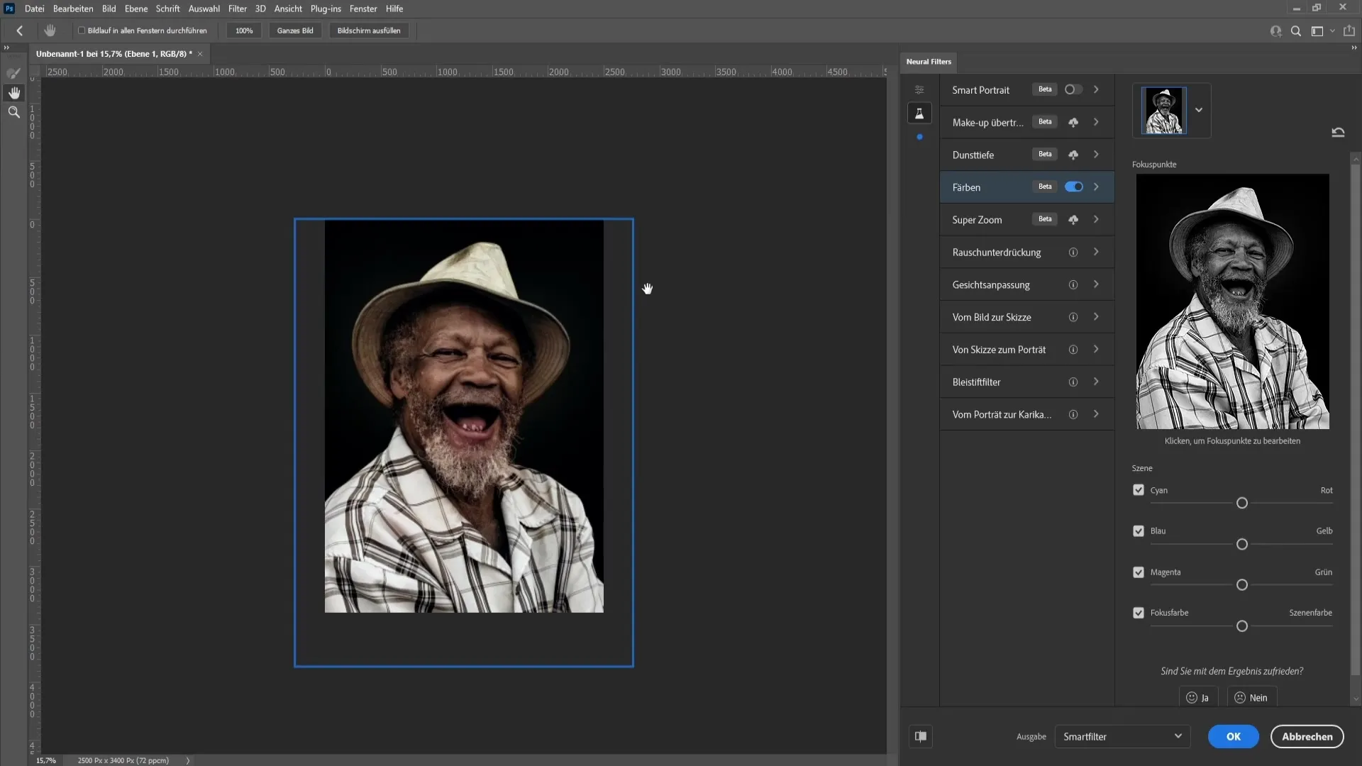 Kreatives Färben von Schwarz-Weiß-Bildern in Photoshop
