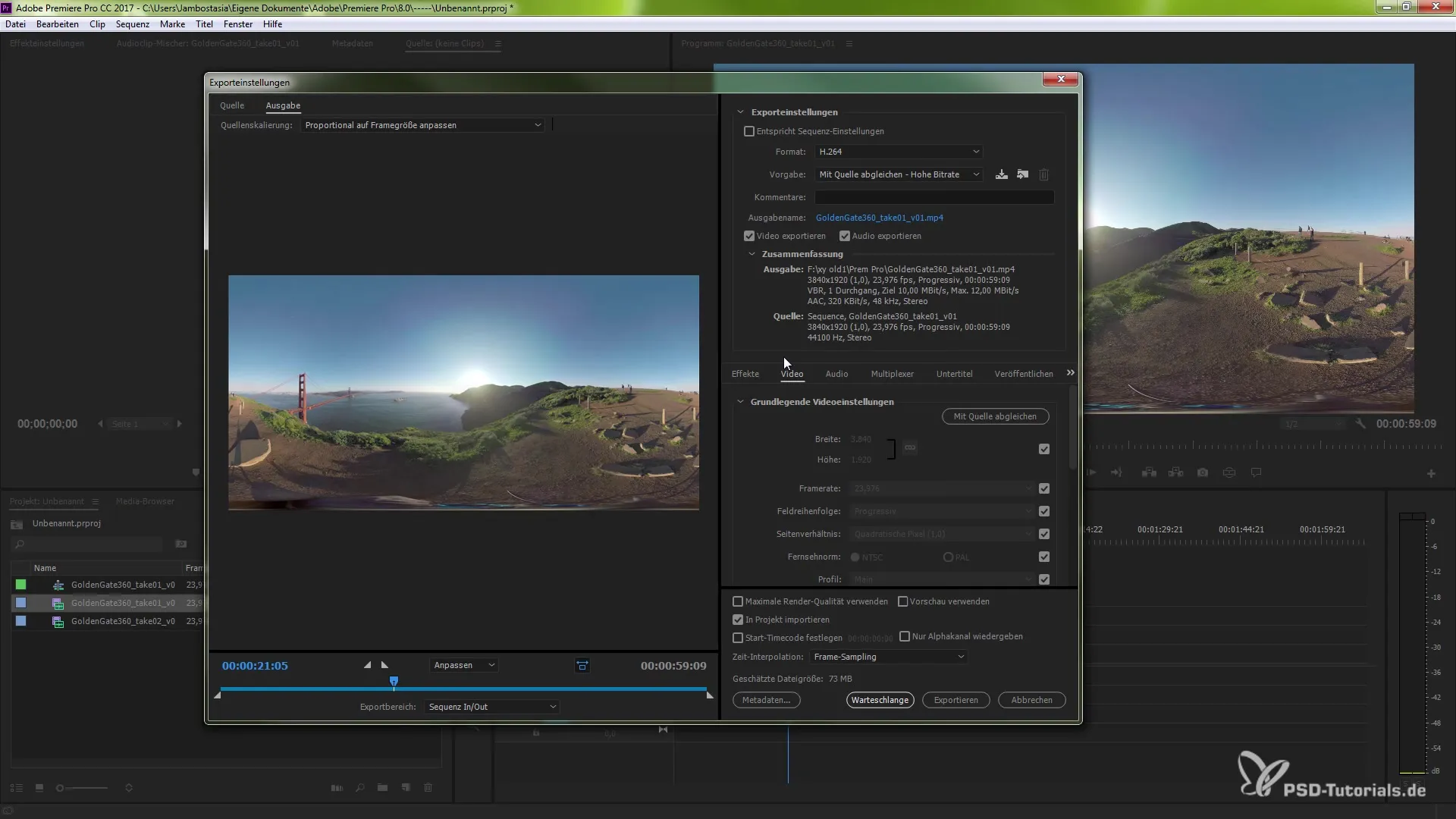Effiziente VR-Unterstützung in Premiere Pro CC 2017 Effiziente VR-Unterstützung in Premiere Pro CC 2017