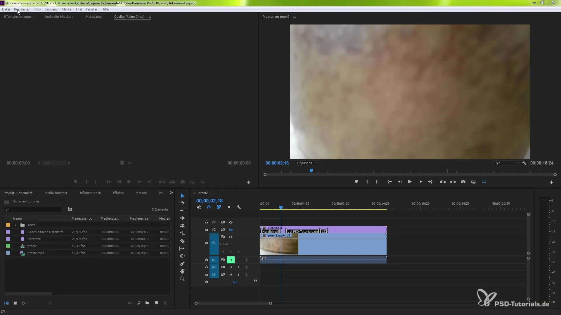 Tastaturbefehle effektiv verwalten in Premiere Pro CC 2017 Tastaturbefehle effektiv verwalten in Premiere Pro CC 2017