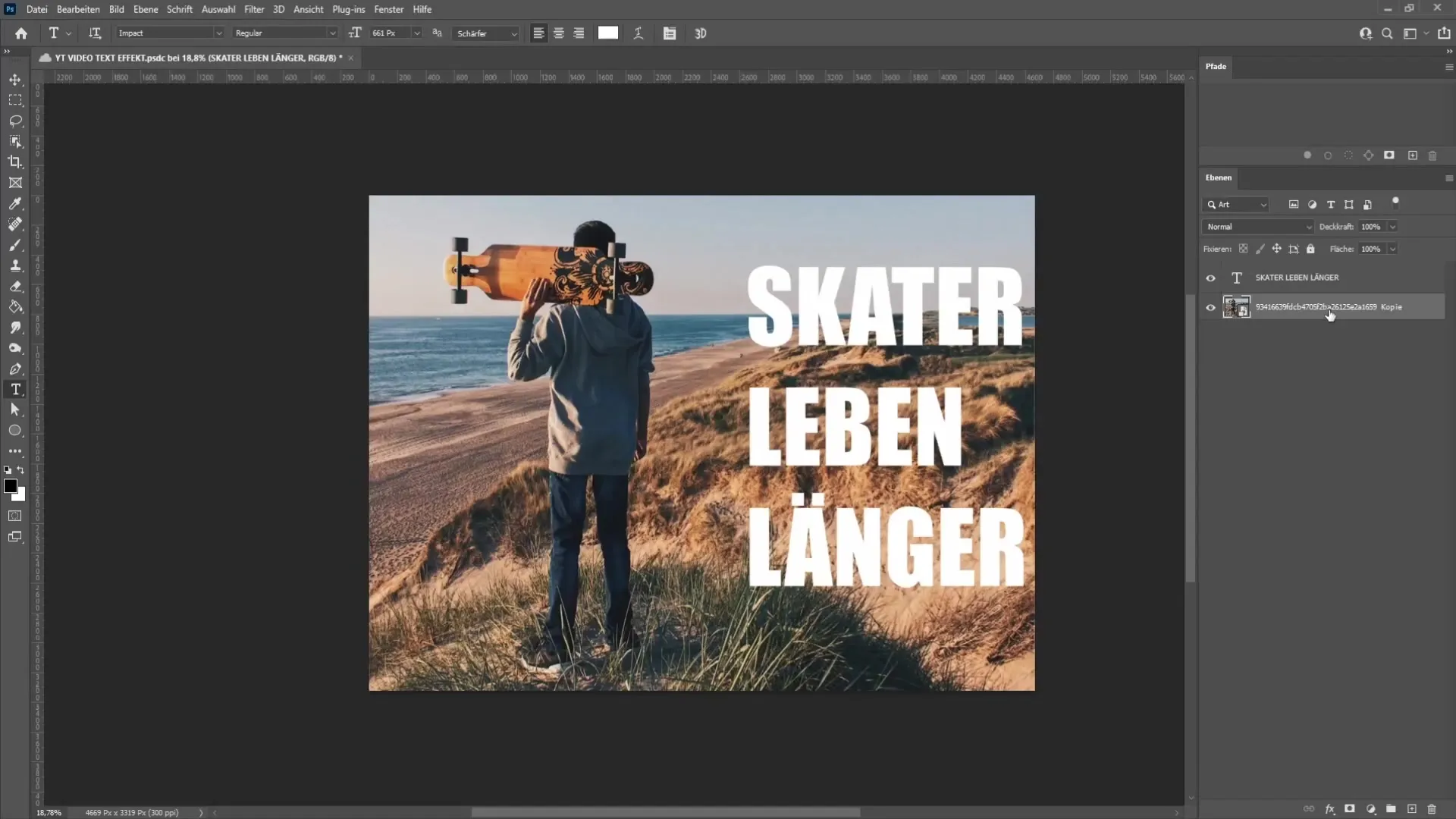 Grafische Gestaltung: Text intelligent neben Bildern in Photoshop einfügen