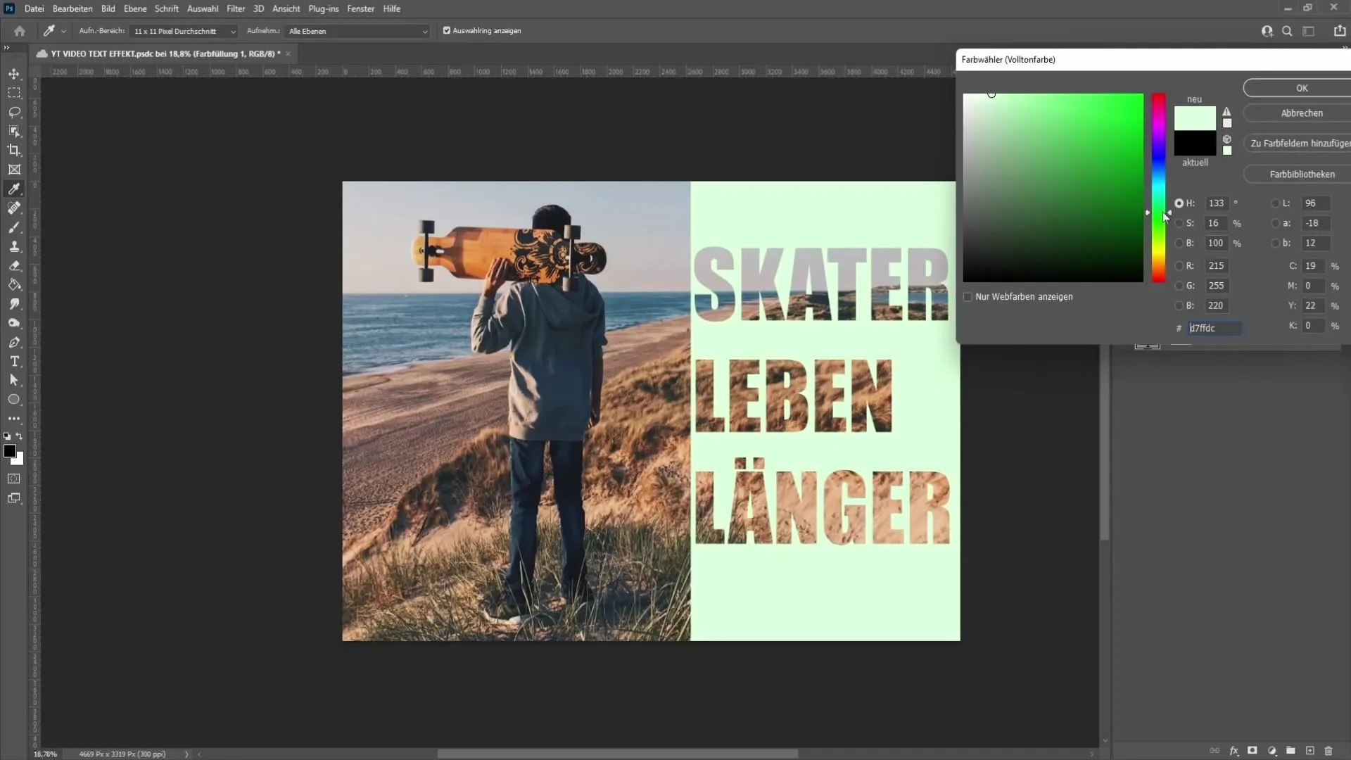 Grafische Gestaltung: Text intelligent neben Bildern in Photoshop einfügen