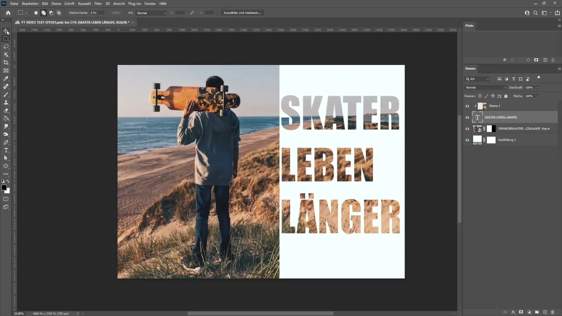 Grafische Gestaltung: Text intelligent neben Bildern in Photoshop einfügen