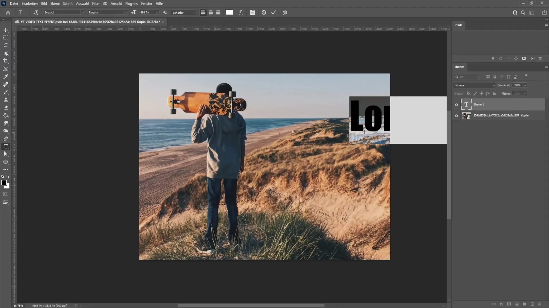 Grafische Gestaltung: Text intelligent neben Bildern in Photoshop einfügen