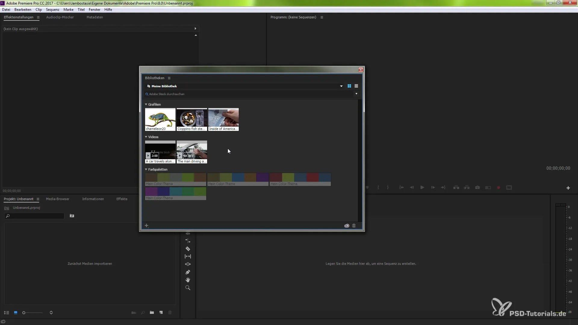 Neuerungen in Premiere Pro CC 2015.1 – Creative Cloud-Bibliotheken Neuerungen in Premiere Pro CC 2015.1 – Creative Cloud-Bibliotheken