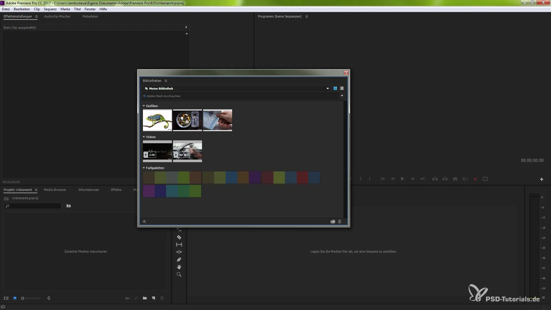 Neuerungen in Premiere Pro CC 2015.1 – Creative Cloud-Bibliotheken Neuerungen in Premiere Pro CC 2015.1 – Creative Cloud-Bibliotheken