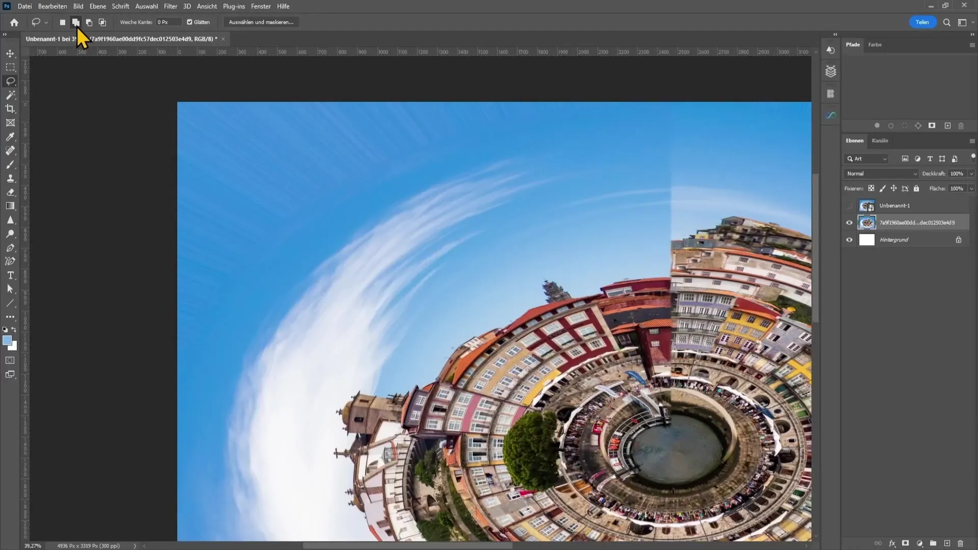 Efectul Planetar Mic în Photoshop - Ghid simplu