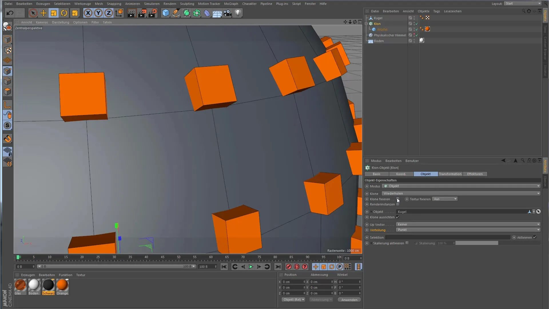 Klon-Objekt Modus in Cinema 4D für Einsteiger Klon-Objekt Modus in Cinema 4D für Einsteiger