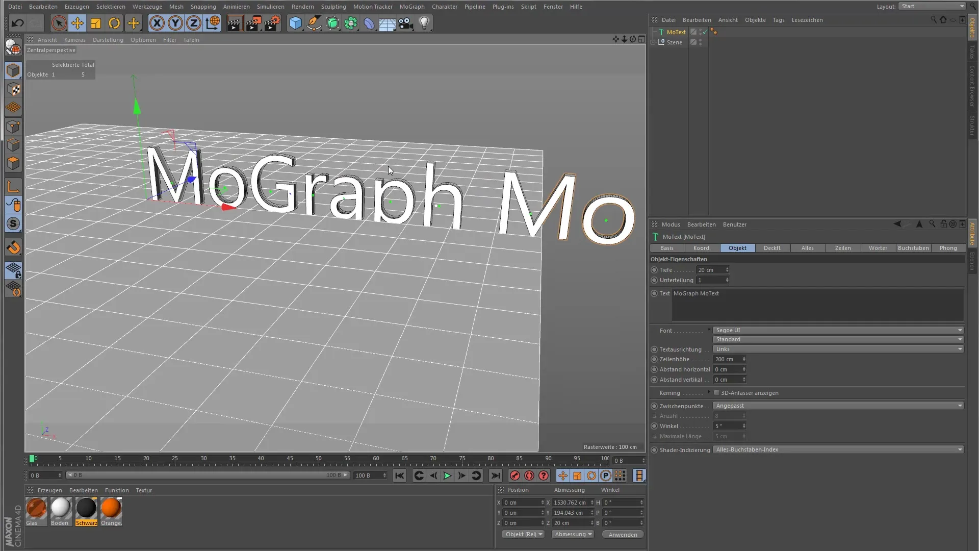Kreative Textanimationen mit dem MoText-Objekt in Cinema 4D Kreative Textanimationen mit dem MoText-Objekt in Cinema 4D