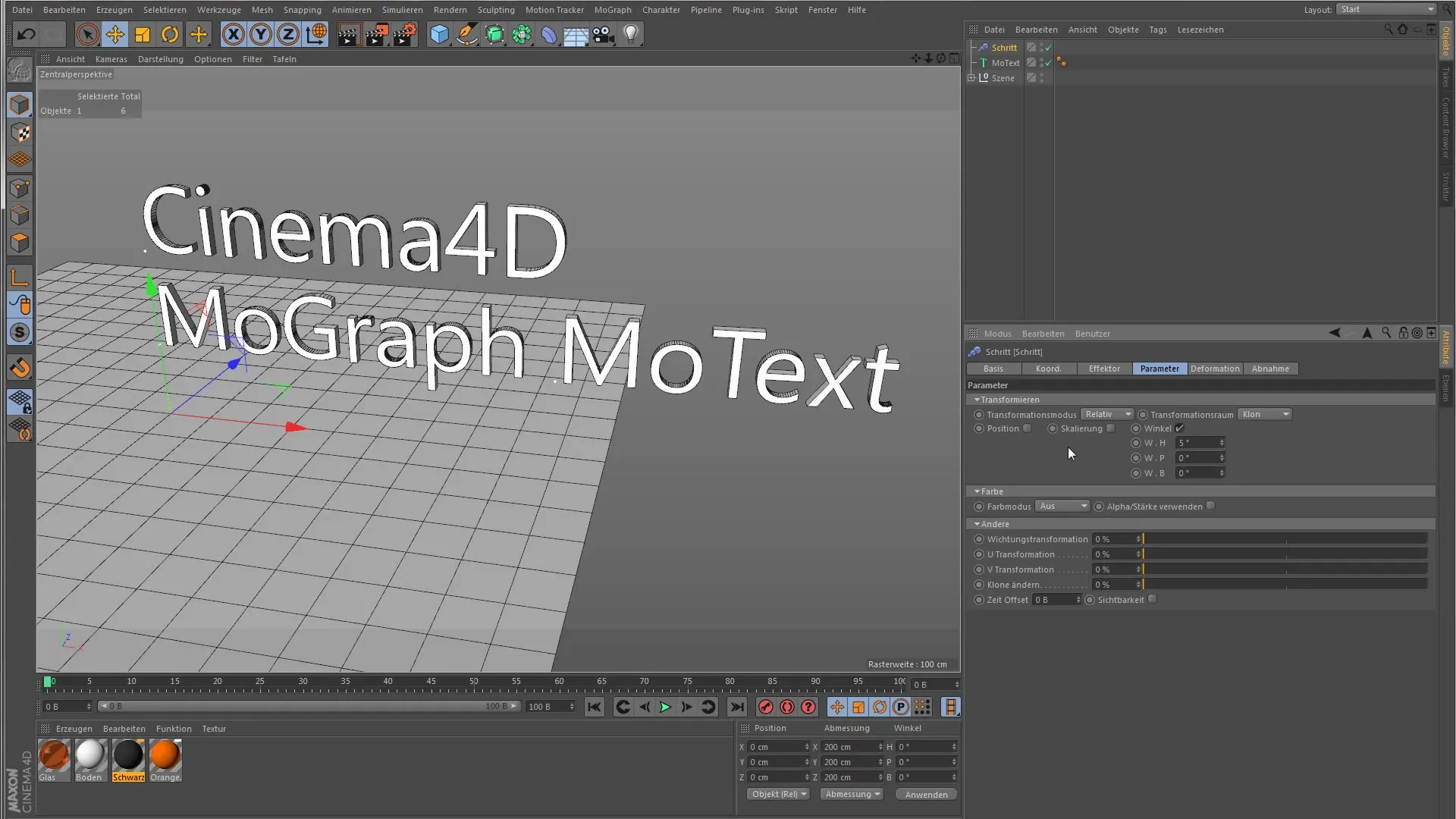 Kreative Textanimationen mit dem MoText-Objekt in Cinema 4D Kreative Textanimationen mit dem MoText-Objekt in Cinema 4D