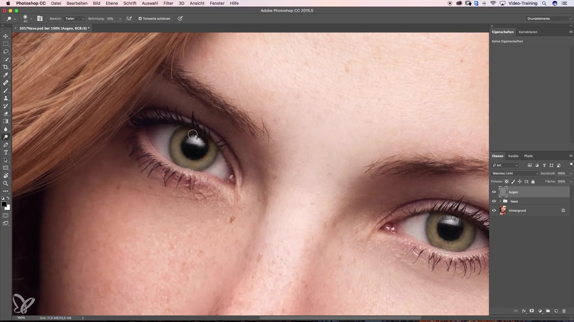 Augen durch Dodge & Burn effektiv betonen Augen durch Dodge & Burn effektiv betonen