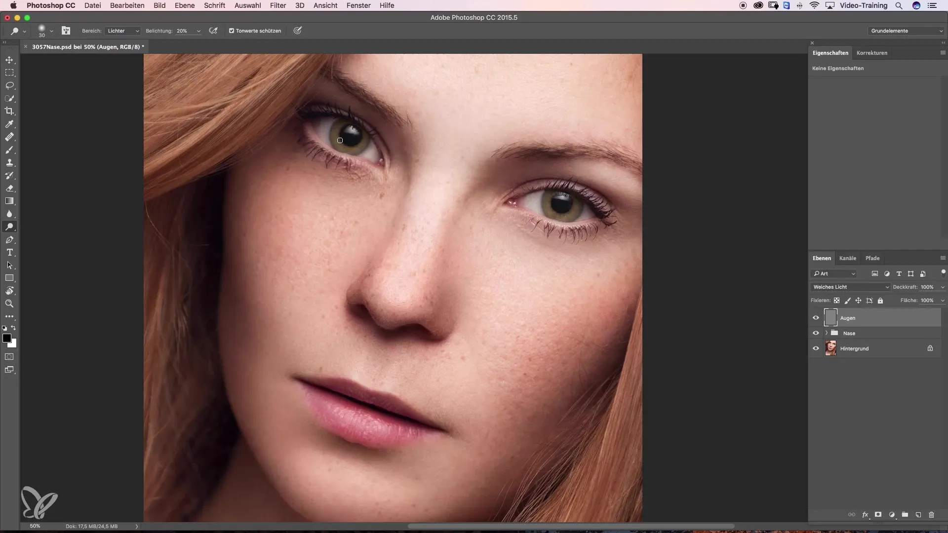 Augen durch Dodge & Burn effektiv betonen Augen durch Dodge & Burn effektiv betonen