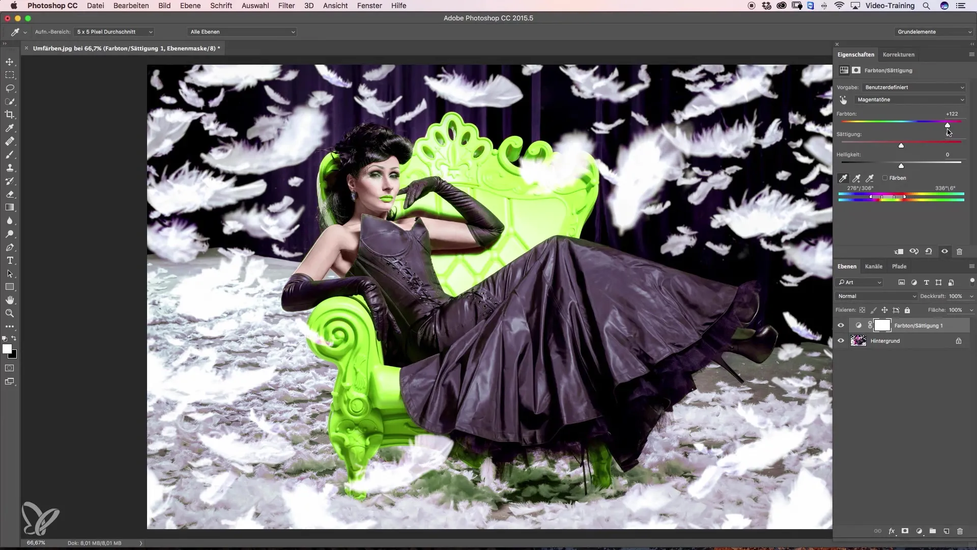 Farbänderung leicht gemacht – Kleidung in Photoshop umfärben Farbänderung leicht gemacht – Kleidung in Photoshop umfärben