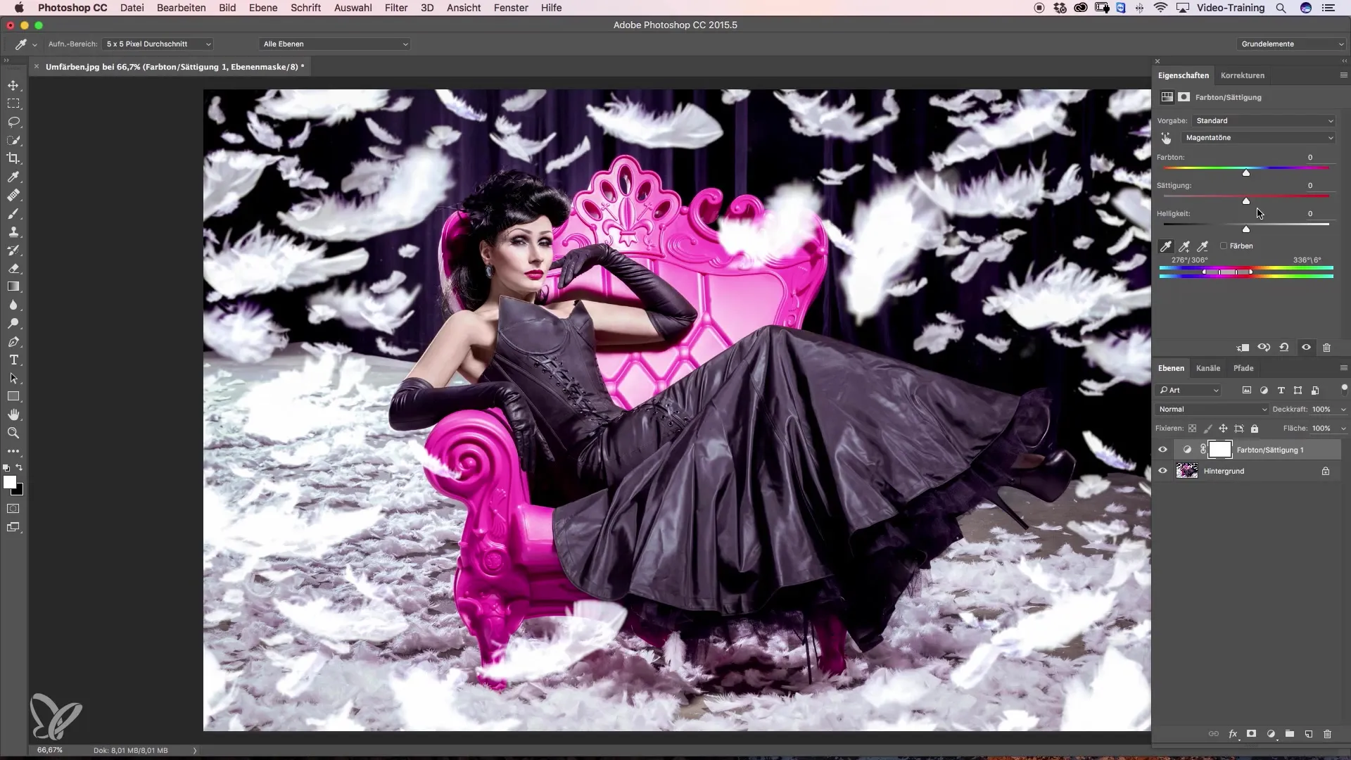 Farbänderung leicht gemacht – Kleidung in Photoshop umfärben Farbänderung leicht gemacht – Kleidung in Photoshop umfärben