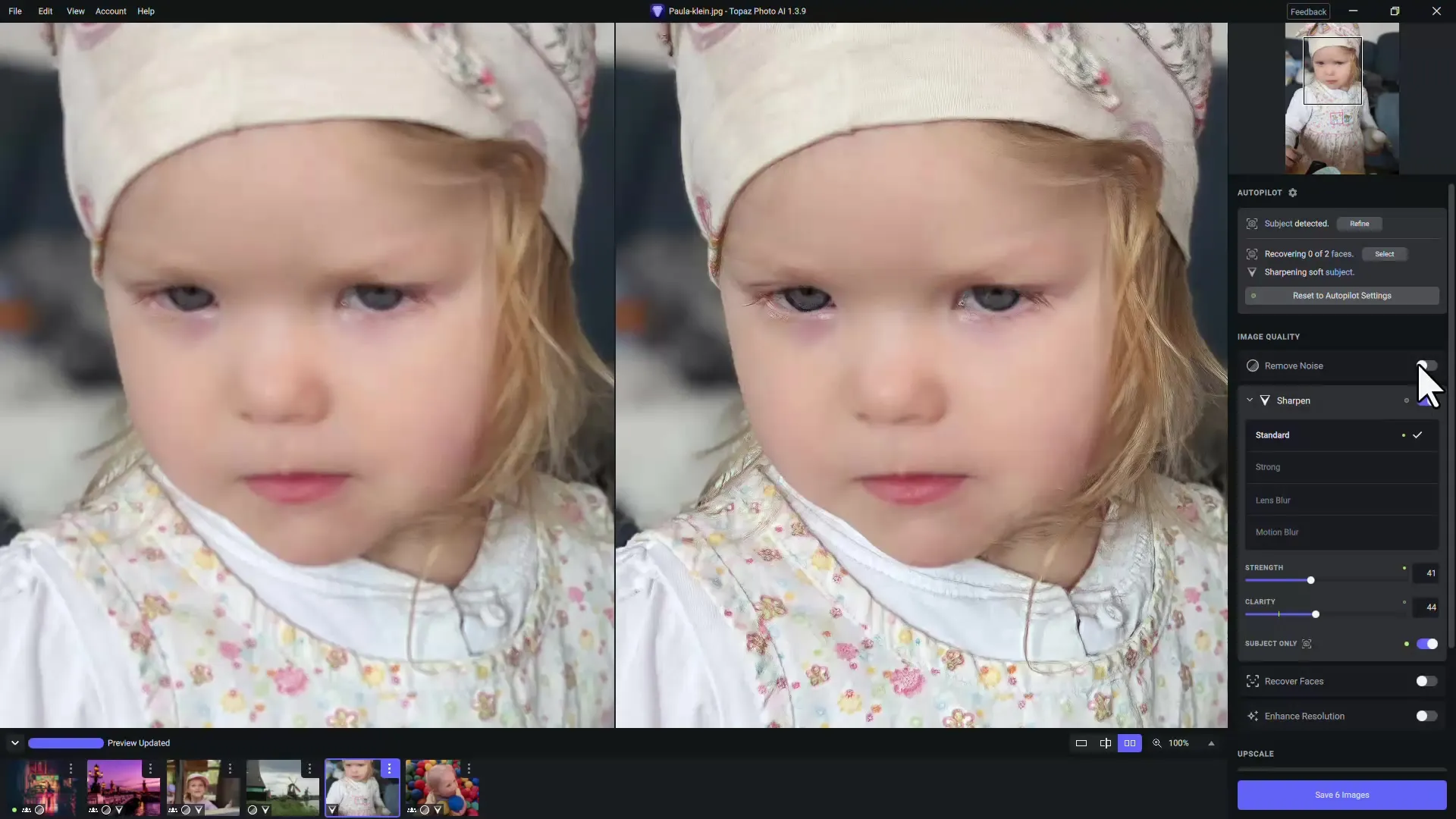 Sharpen professional images with Topaz Photo AI - Step-by-step guide