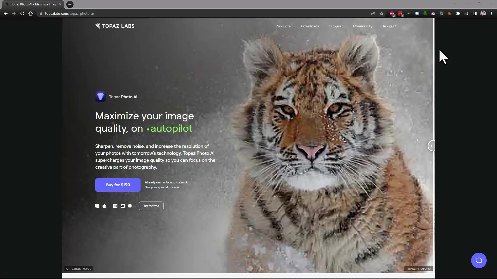 Sharpening professional images with Topaz Photo AI - Step-by-step guide