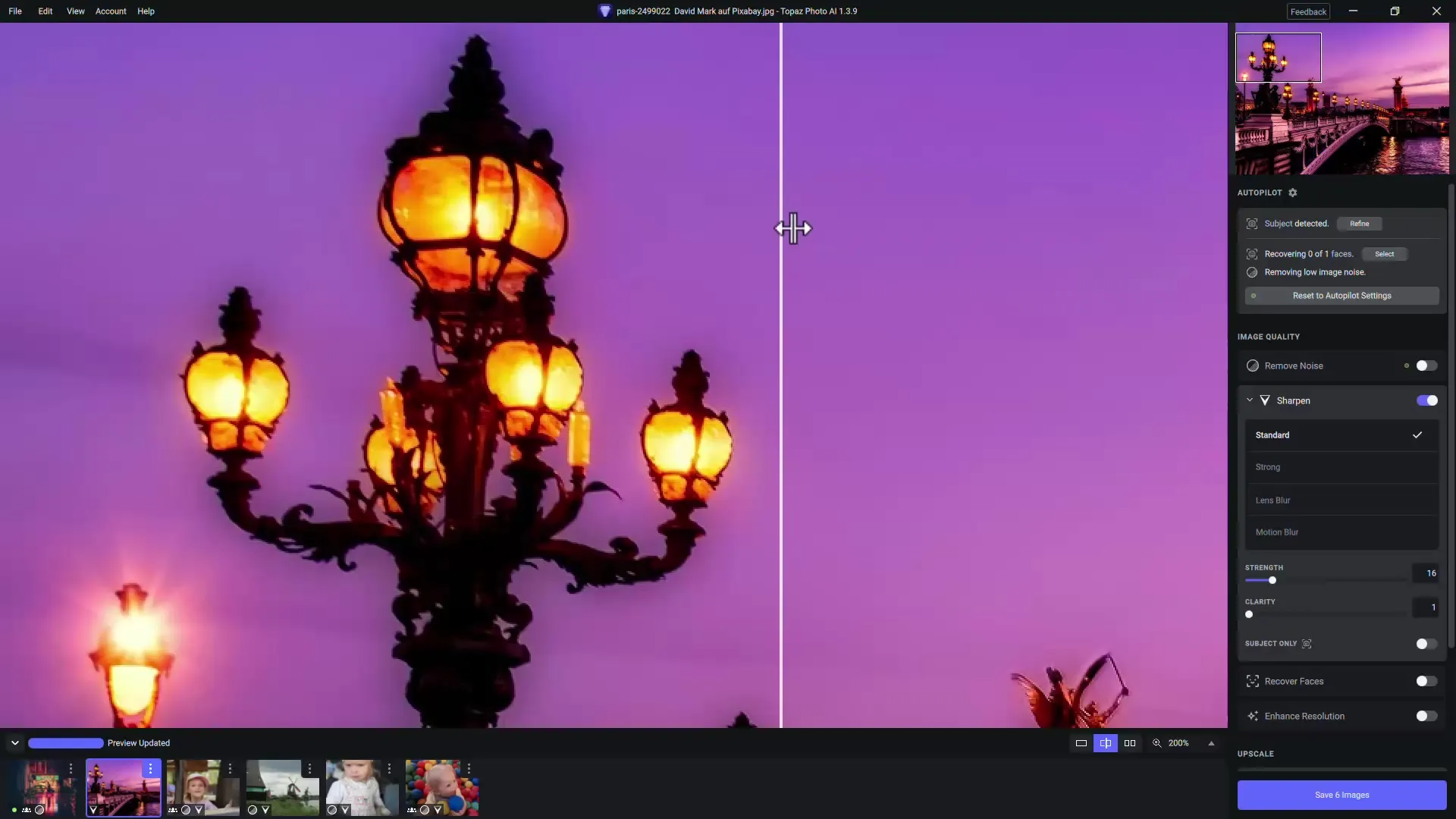Sharpen professional images with Topaz Photo AI - step-by-step guide