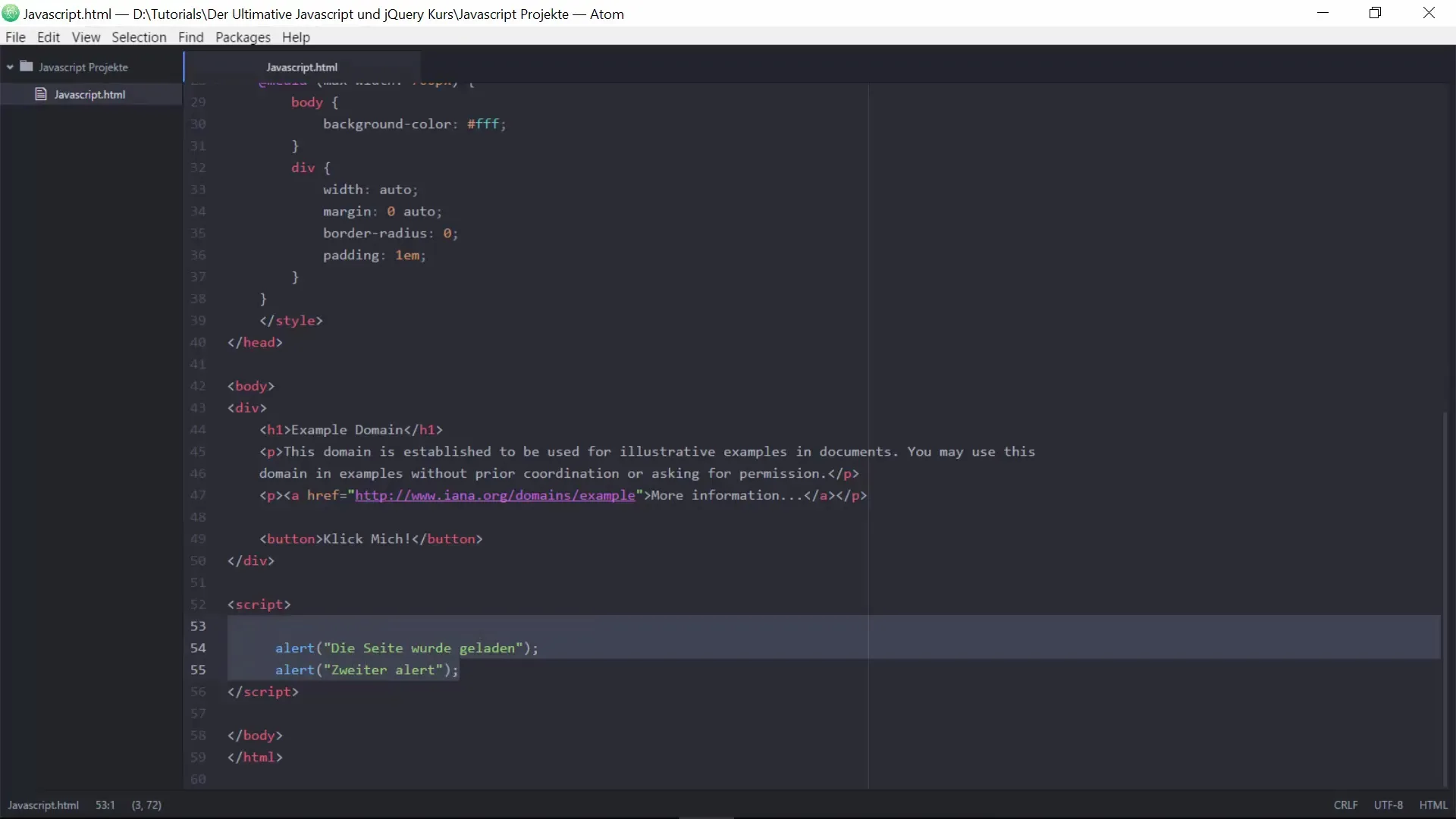 Interactive web development with JavaScript variables Interactive web development with JavaScript variables