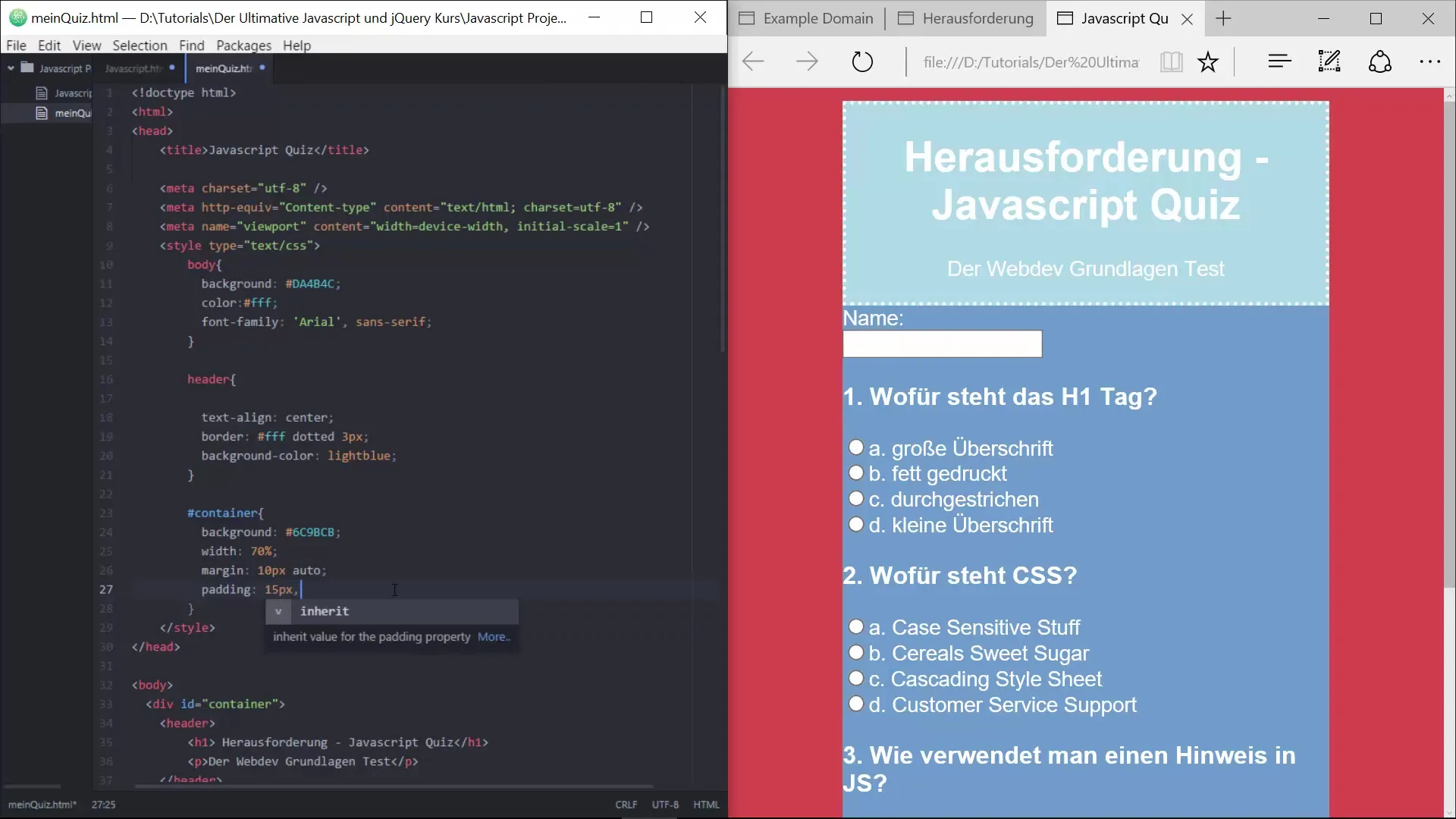 Създайте своето Quiz с привлекателен CSS стил Създайте вашето Quiz с привлекателен CSS стил