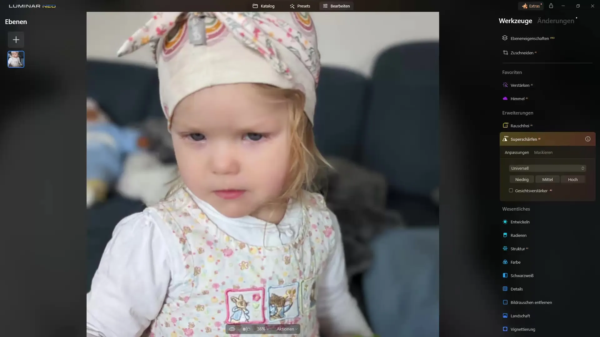 Sharpening images with AI: A detailed guide for Luminar Neo