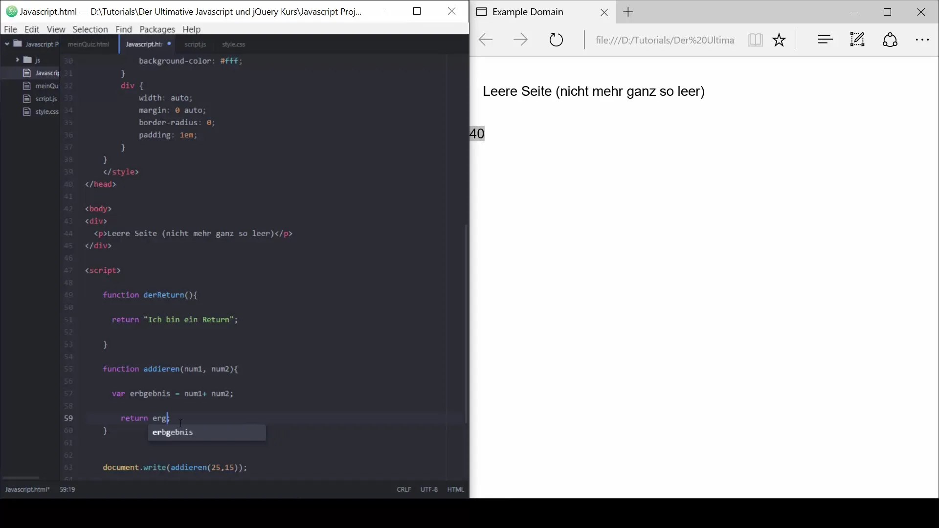 Return statement in JavaScript - explanation and examples Return statement in JavaScript - explanation and examples