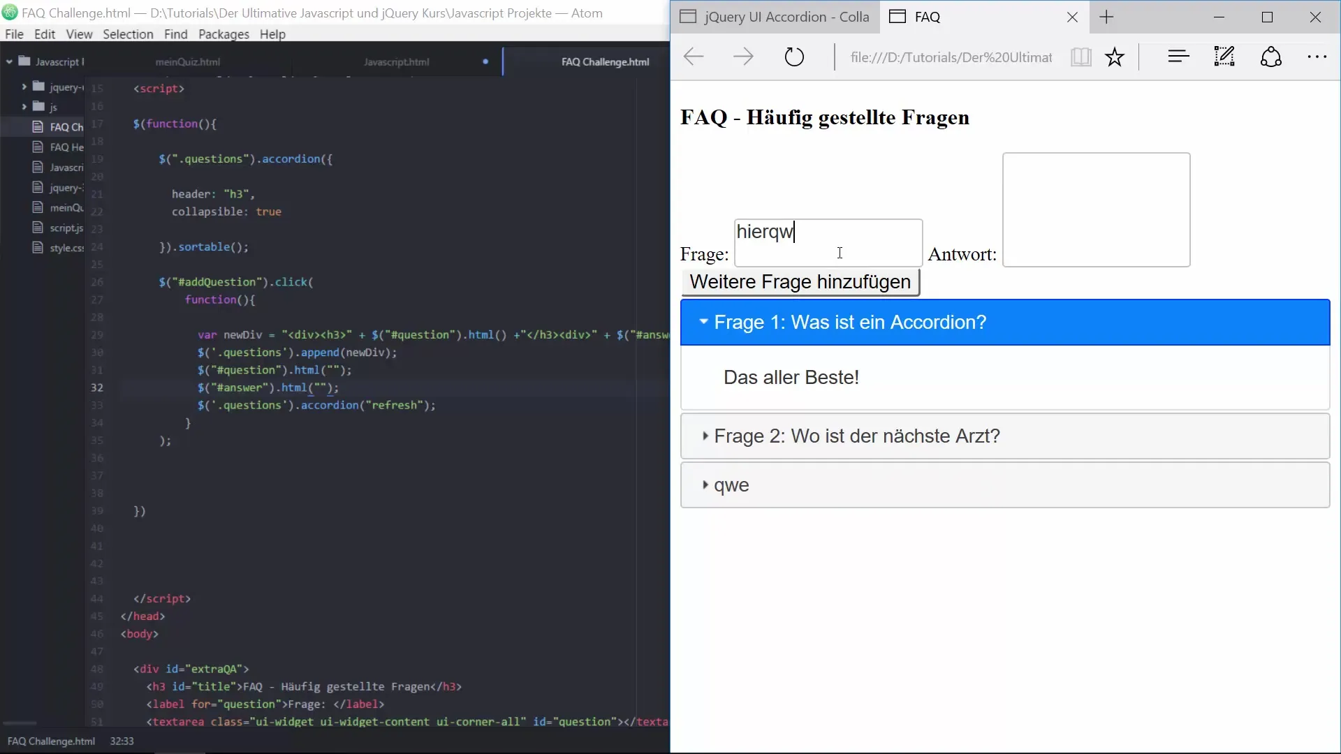 Create FAQ page with JavaScript and jQuery Create FAQ page with JavaScript and jQuery