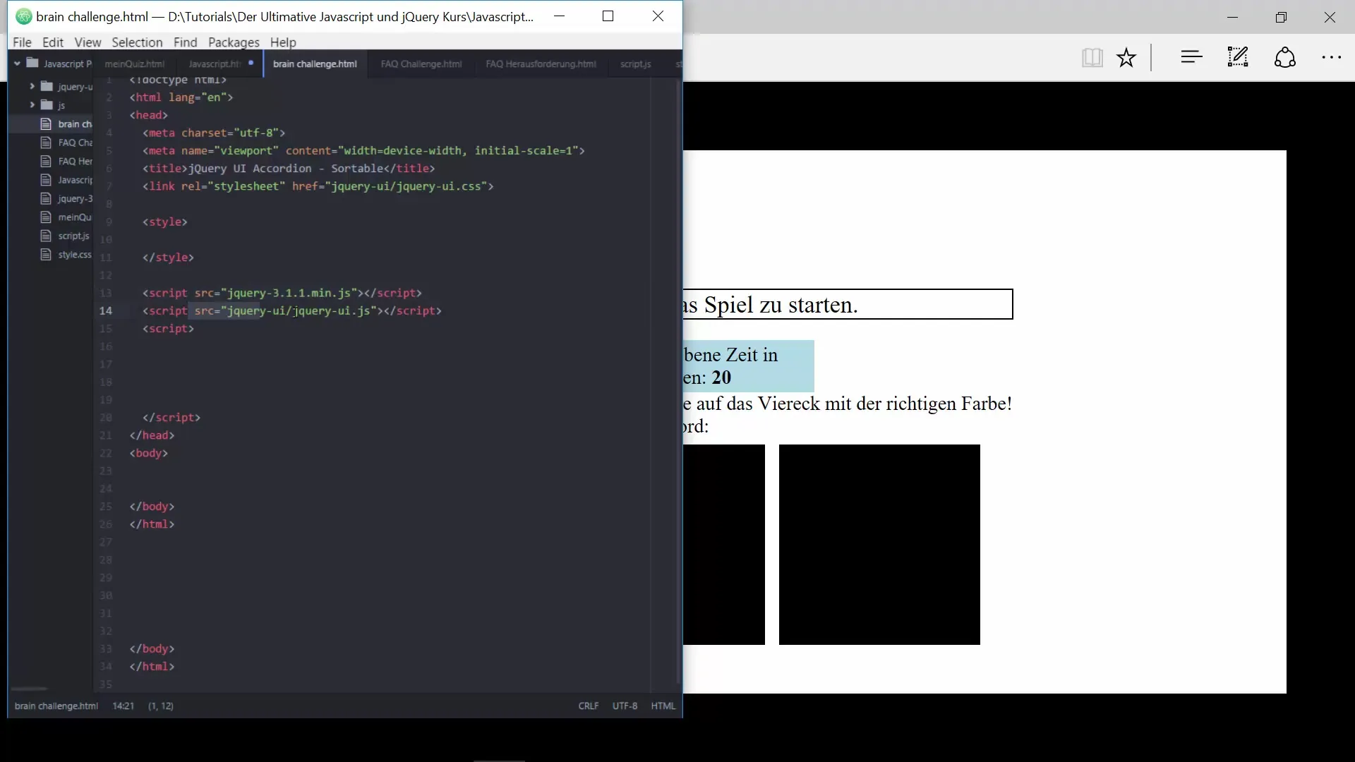 Create a Brain-Game with HTML and CSS Create a brain game with HTML and CSS