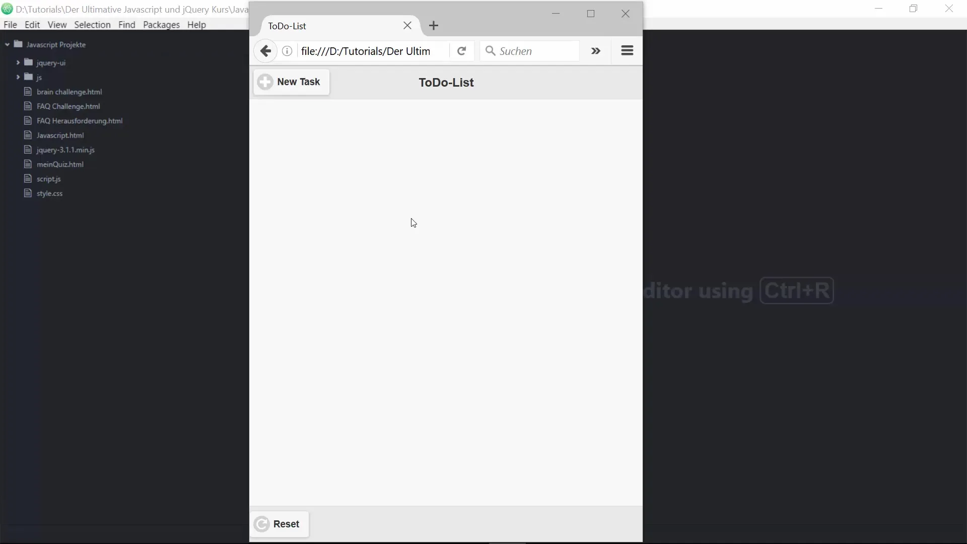 To-do-Liste erstellen mit jQuery Mobile
