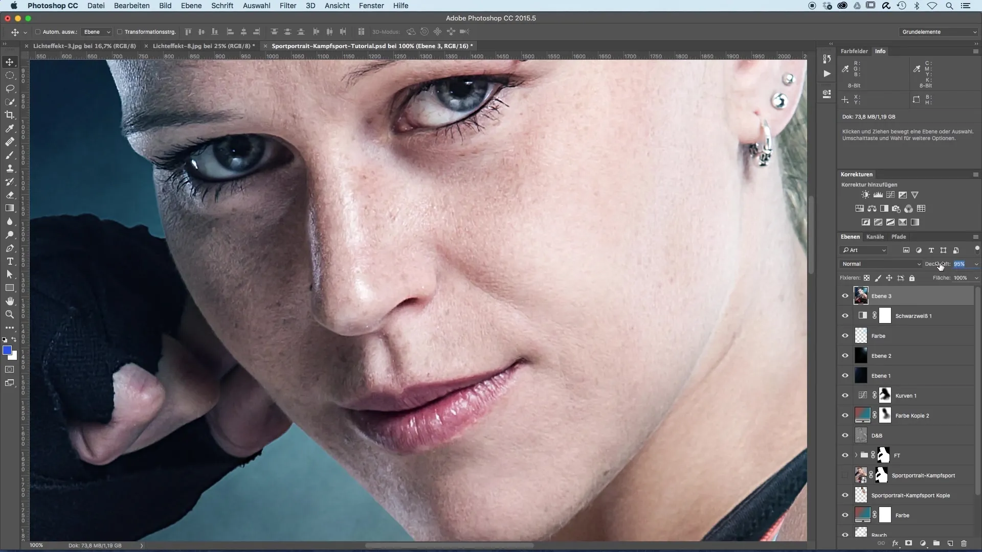 Efficiently sharpen sports portraits – by reducing blurriness Efficiently sharpen sports portraits – by reducing blur