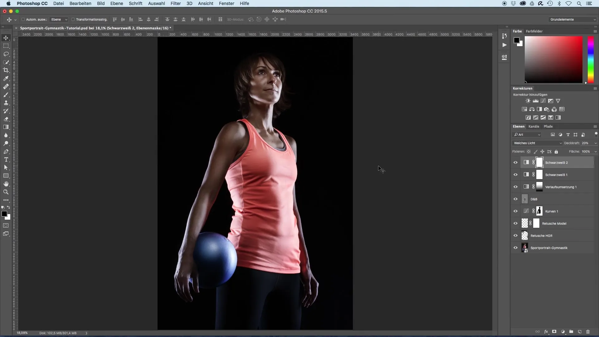 High pass filter for sharpening sports portraits High-pass filter for sharpening sports portraits
