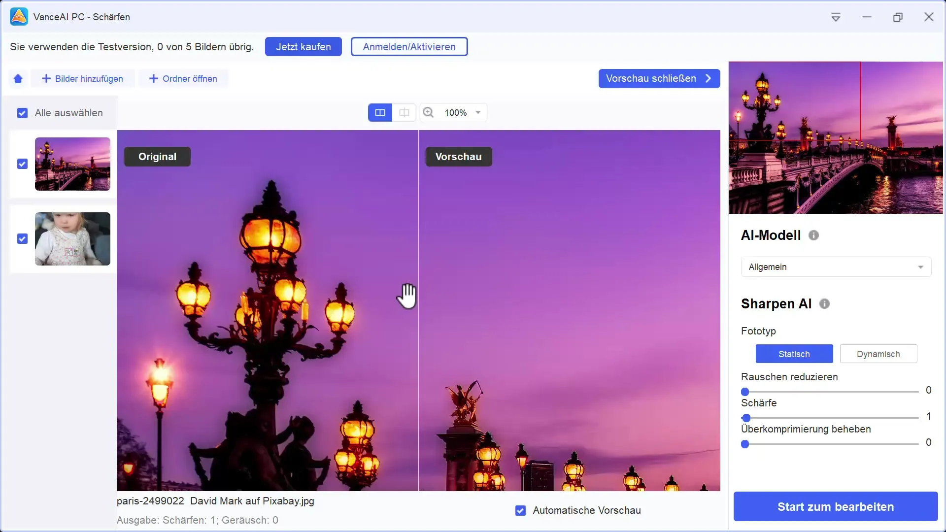 Nitidez eficaz de imagens com Vance AI: um guia completo