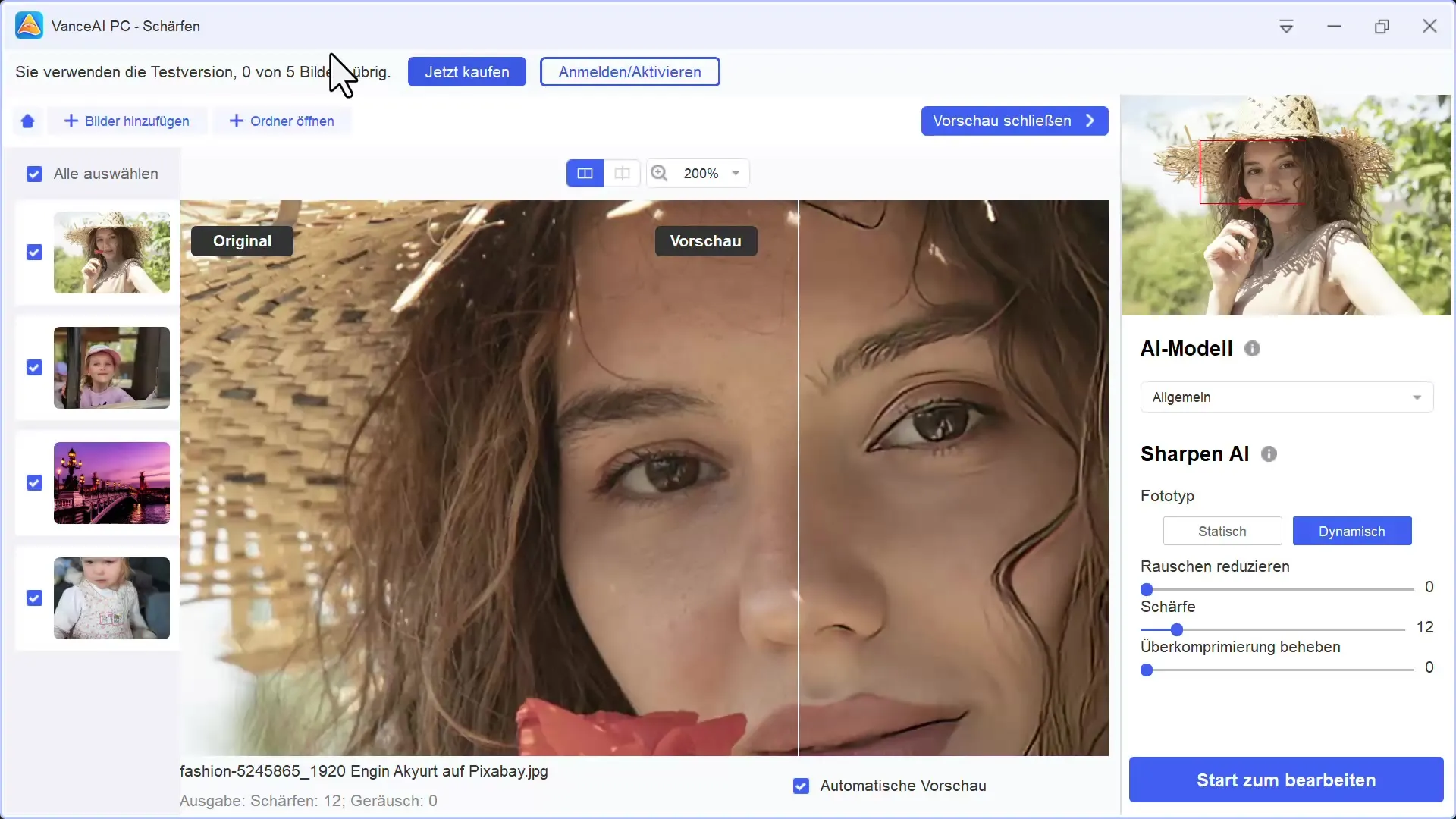 Nitidez eficaz de imagens com Vance AI: um guia completo
