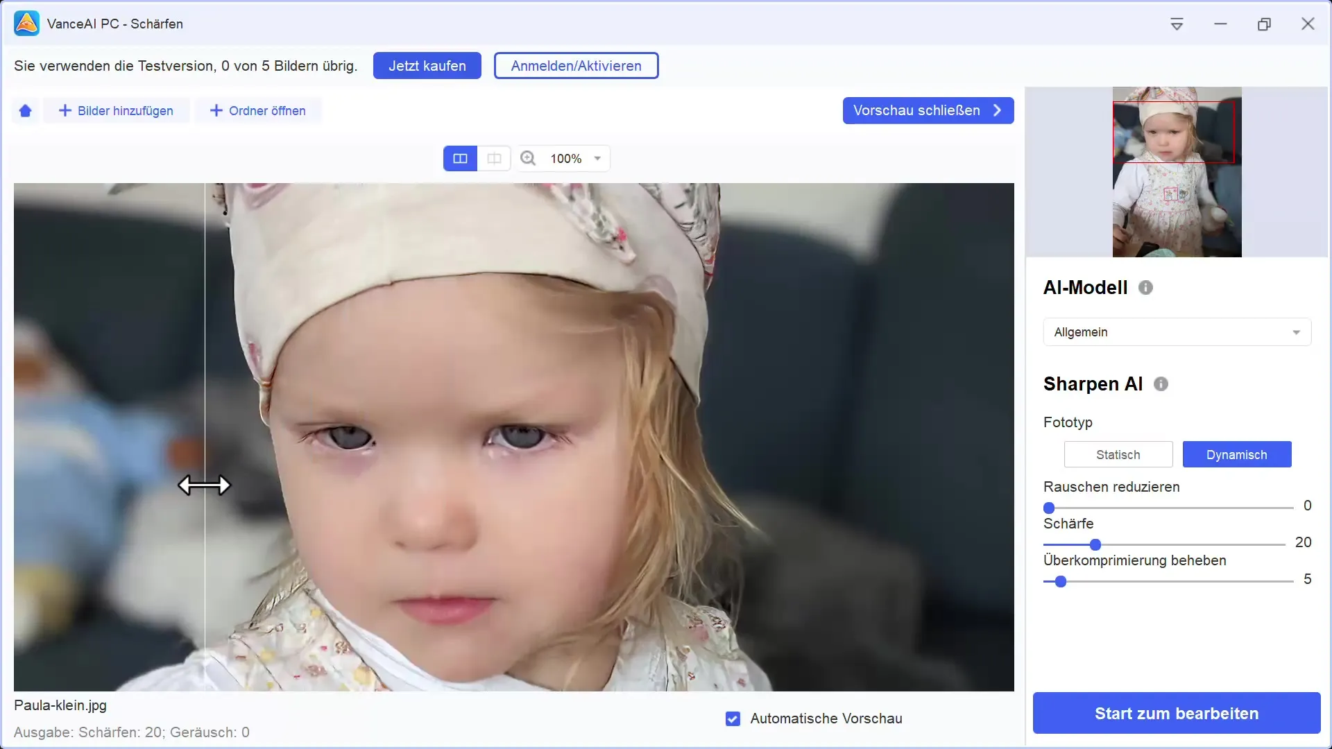 Nitidez eficaz de imagens com Vance AI: um guia completo