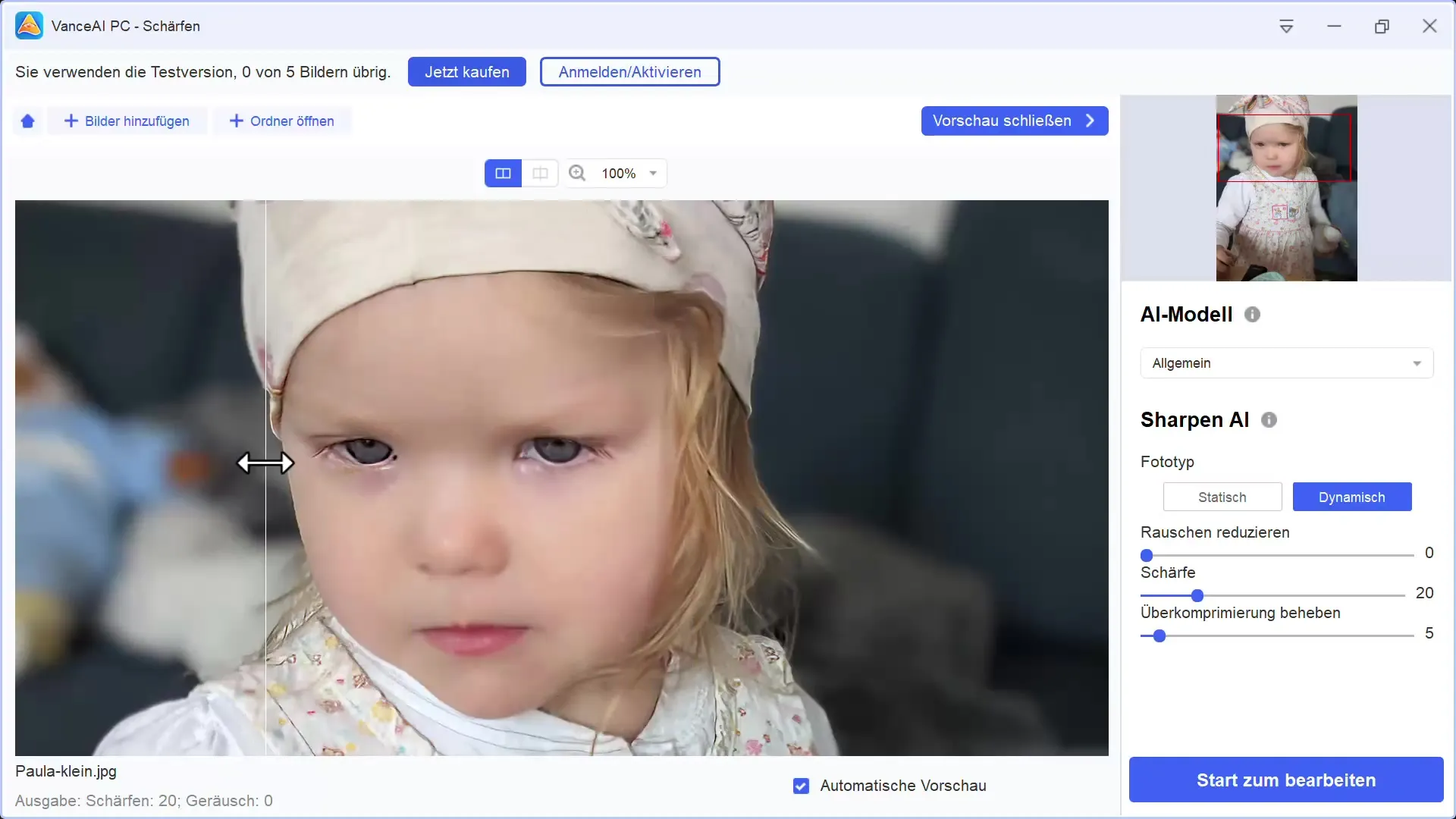 Nitidez eficaz de imagens com Vance AI: um guia completo
