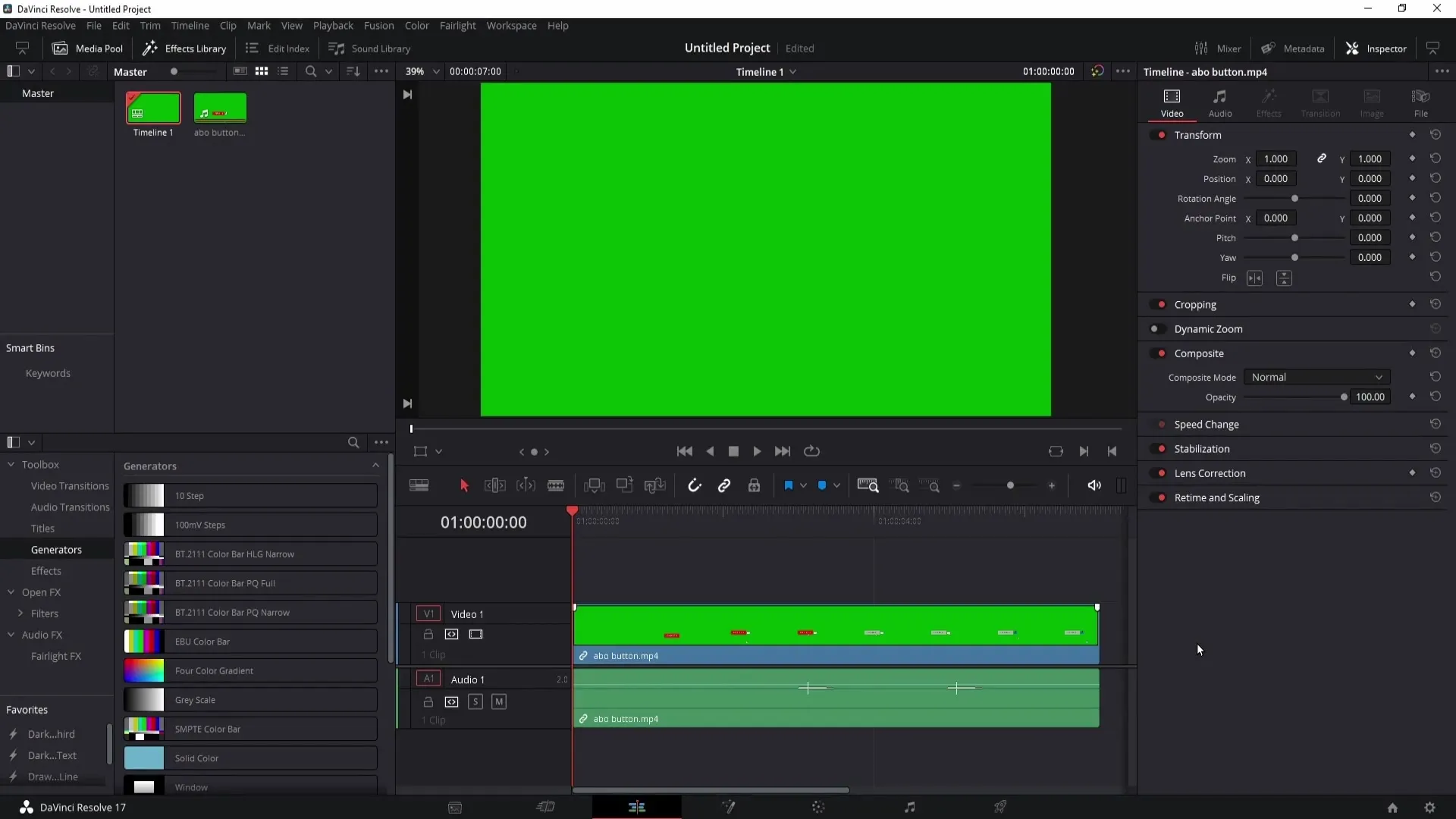 DaVinci Resolve: Frekvence snímkového přehrávání efektivně upravit