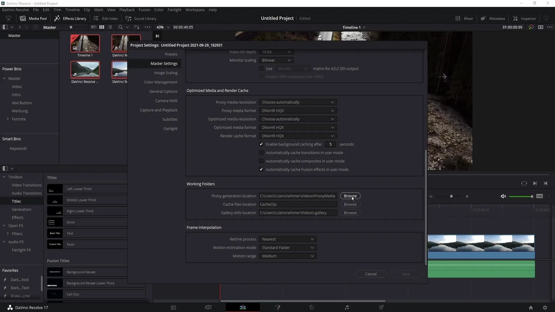 V DaVinci Resolve optimálně využívat proxy média
