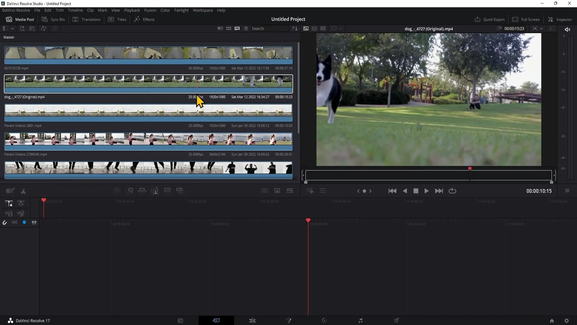 DaVinci Resolve: Efektivní střih pomocí stránky s názvem Cut Page