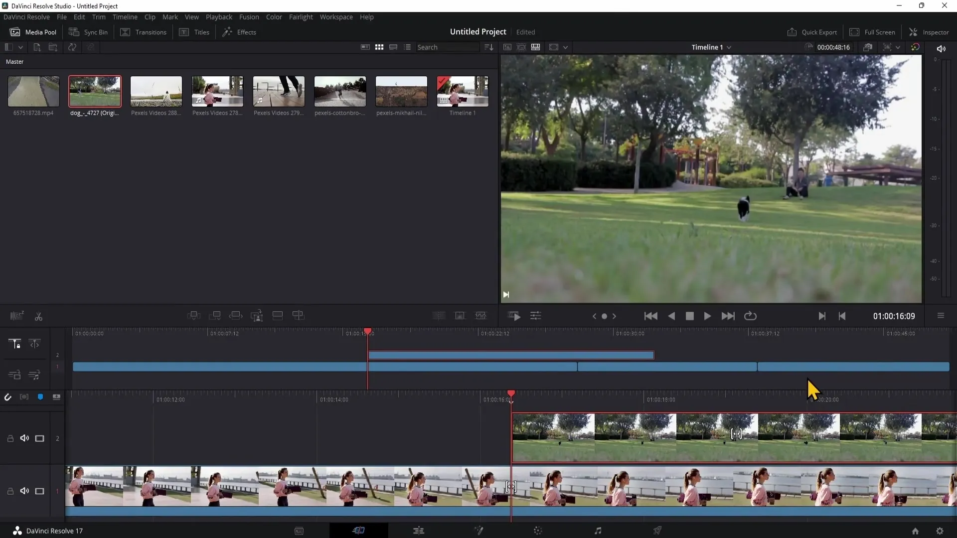 DaVinci Resolve: Efektivní stříhání na stránce Cut