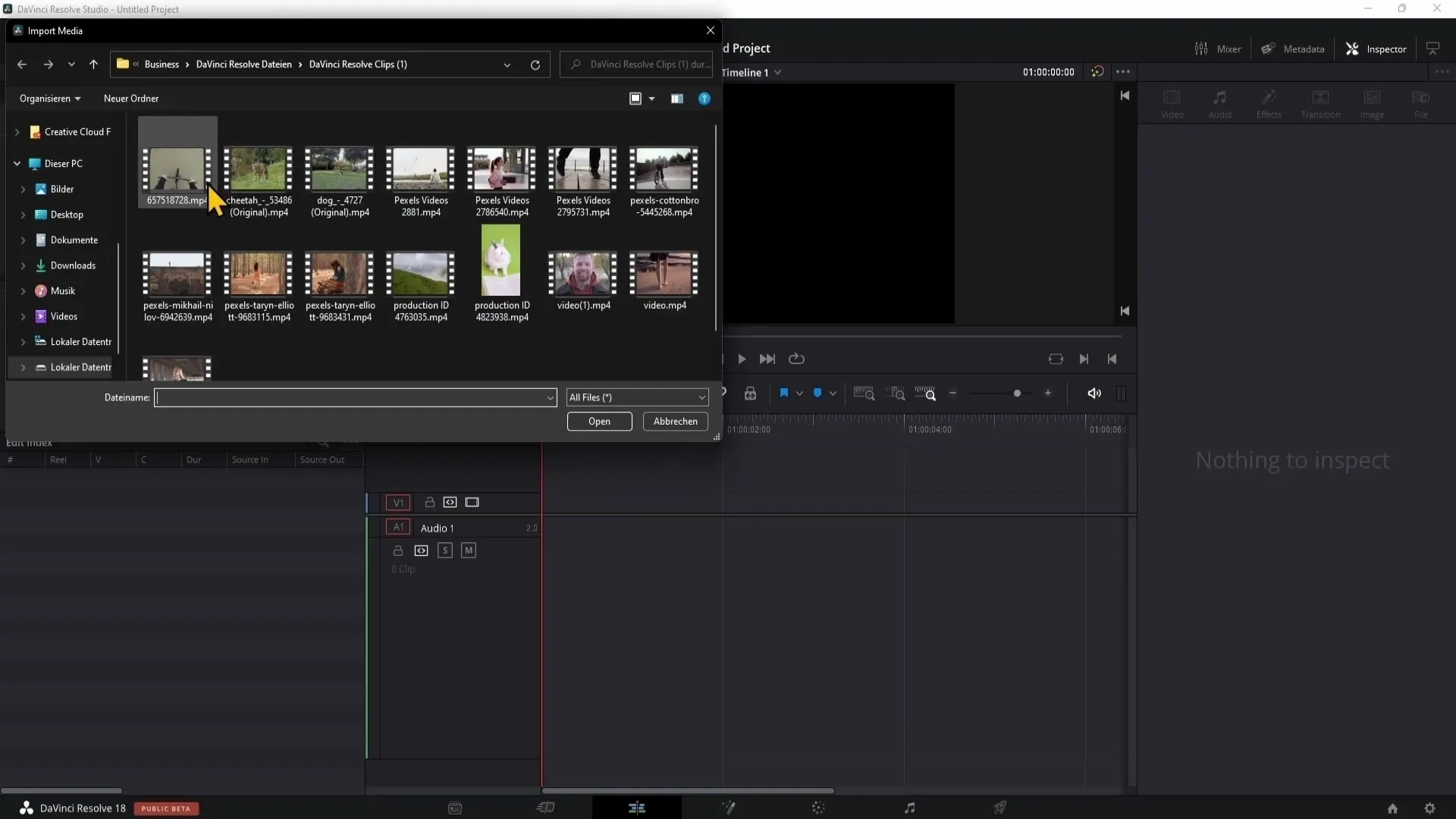 DaVinci Resolve: Prozkoumejte stránku Editovat a efektivně pracujte