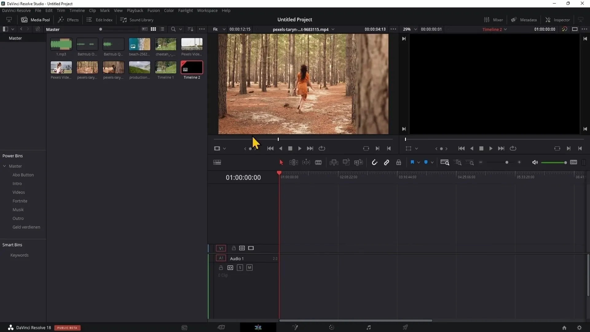 DaVinci Resolve: Prozkoumejte stránku Edit a účinně pracujte
