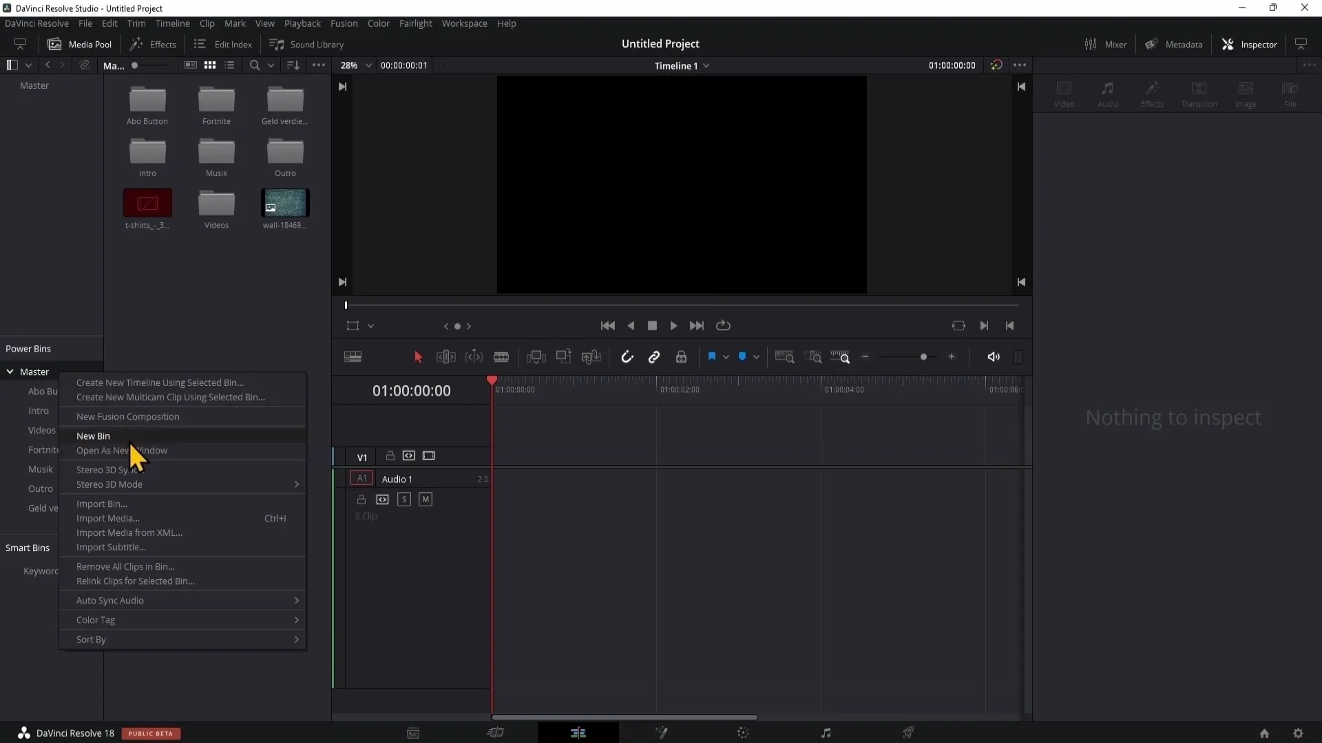 DaVinci Resolve: Prozkoumejte stránku Editace a efektivně pracujte