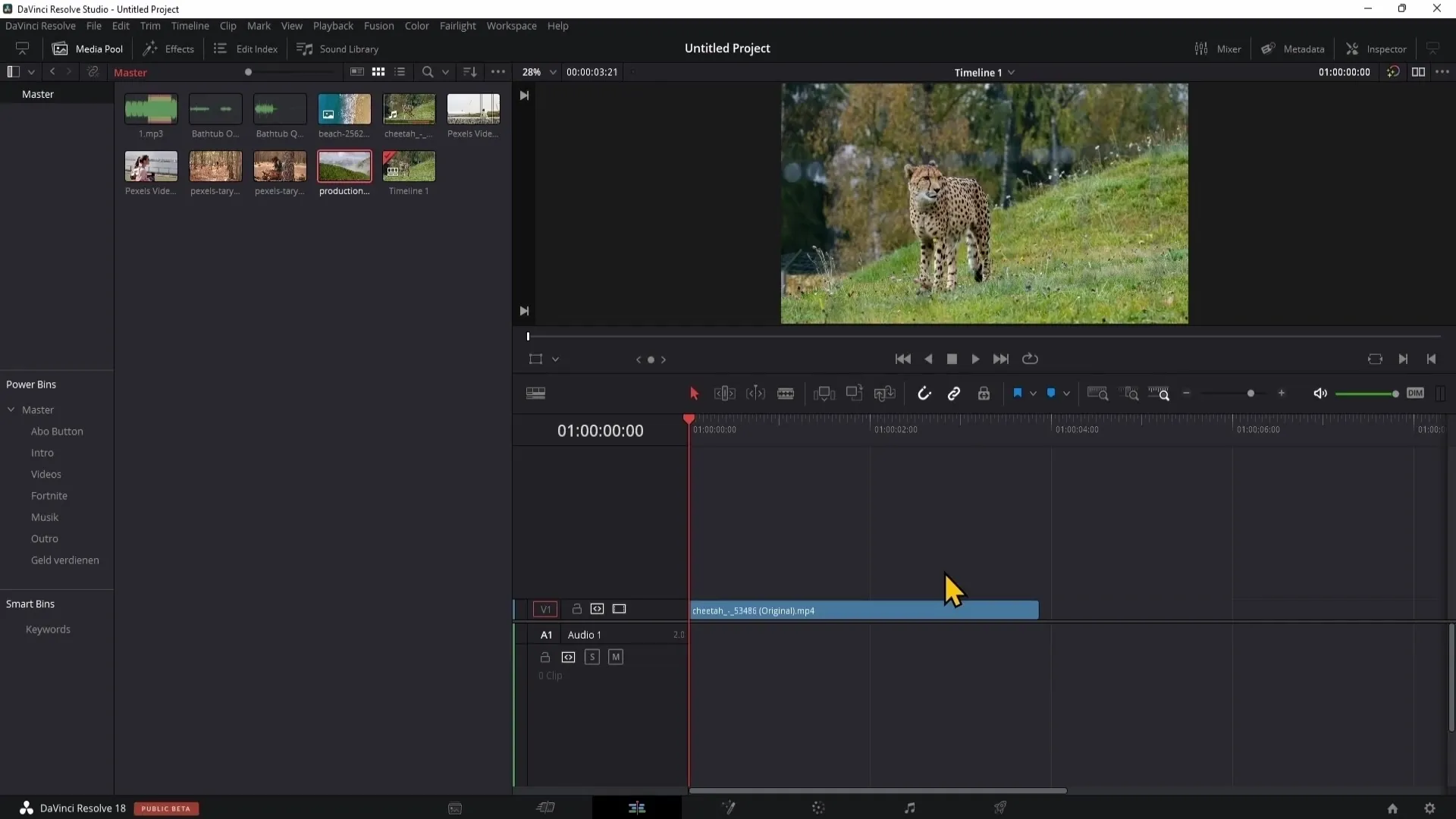 DaVinci Resolve: Prozkoumejte stránku Edit a pracujte efektivně