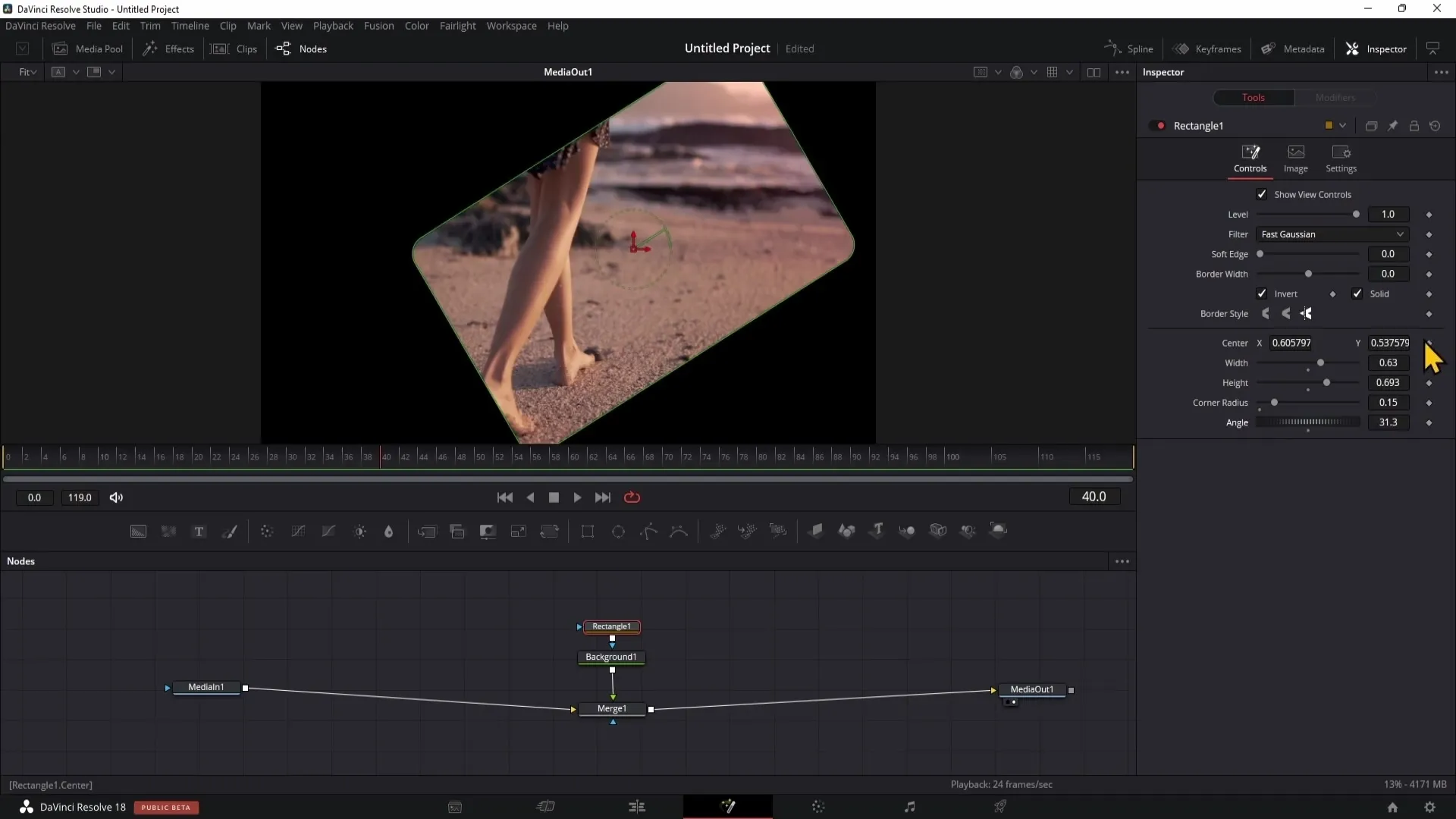 Základy oblasti slučování v programu DaVinci Resolve