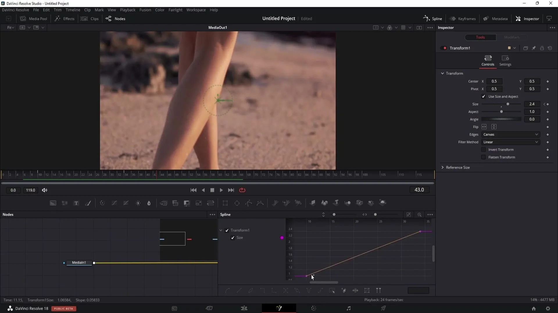 Základy oblasti slučování v programu DaVinci Resolve