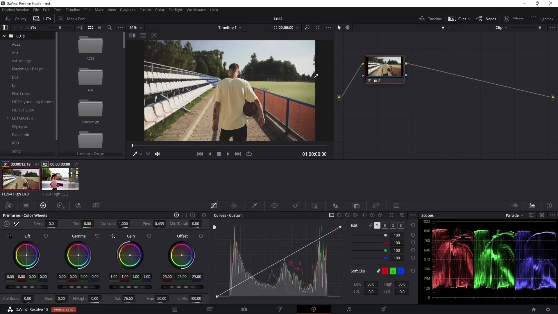 Korekce barev v programu DaVinci Resolve: Podrobný průvodce