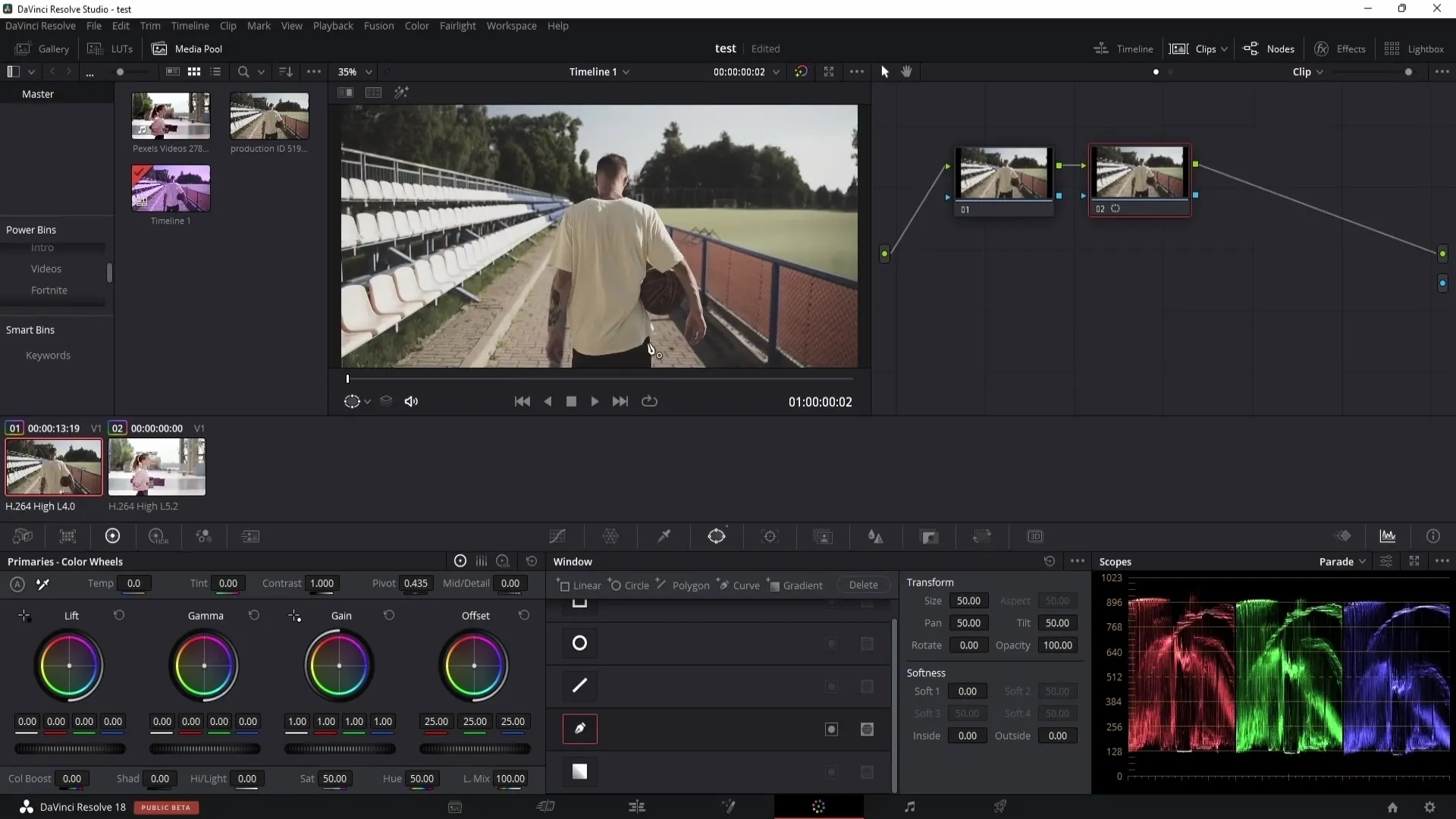 DaVinci Resolve korekce barev pomocí kvalifikátoru – průvodce pro začátečníky