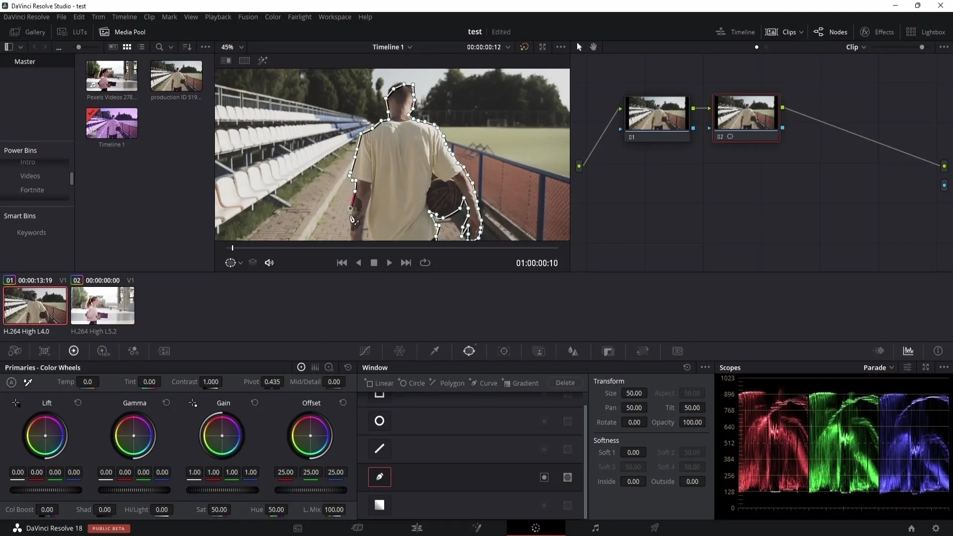 Barvení v programu DaVinci Resolve s použitím kvalifikátoru – návod pro začátečníky