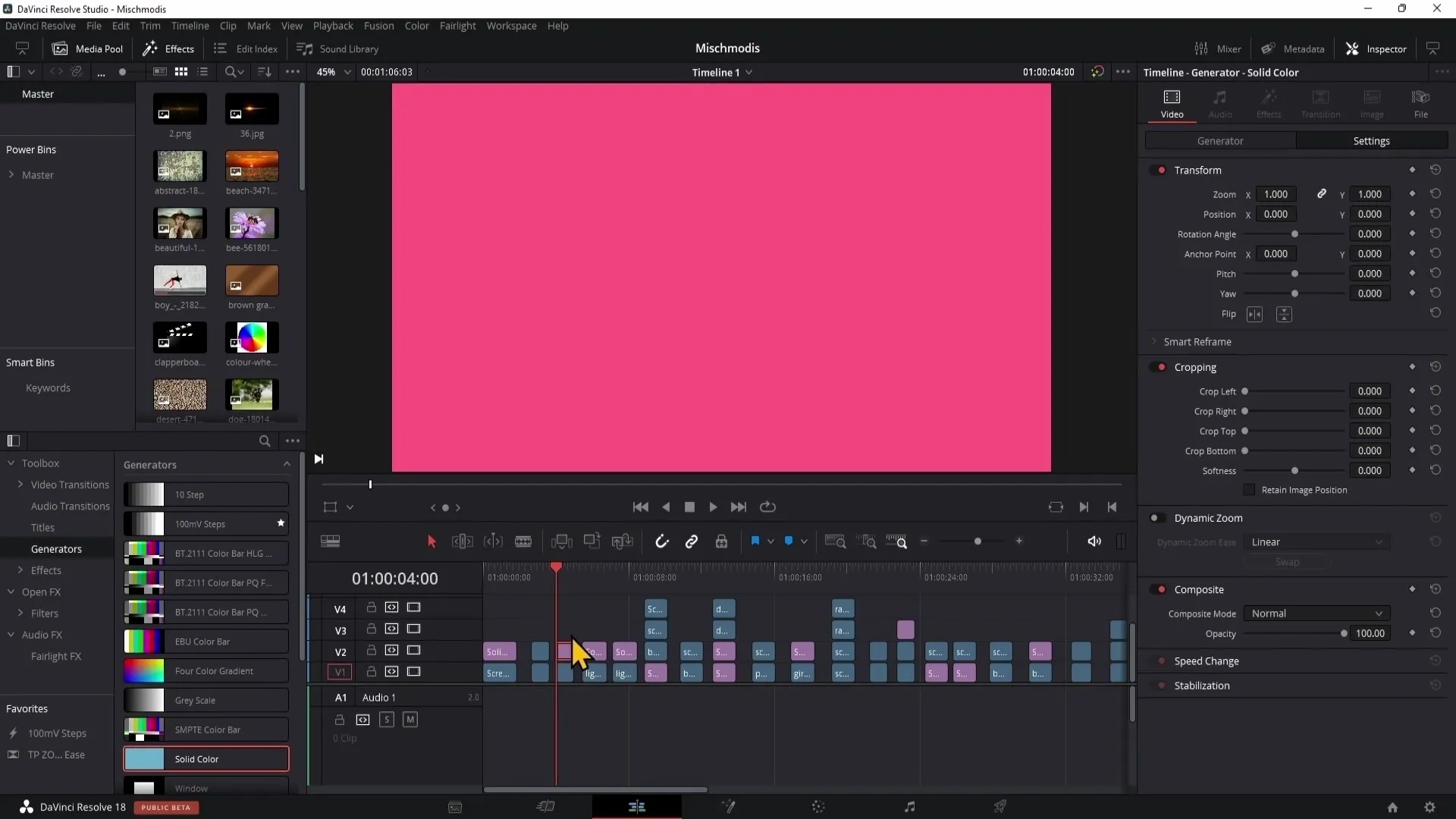 DaVinci Resolve: Použití režimů kompozice (první část)