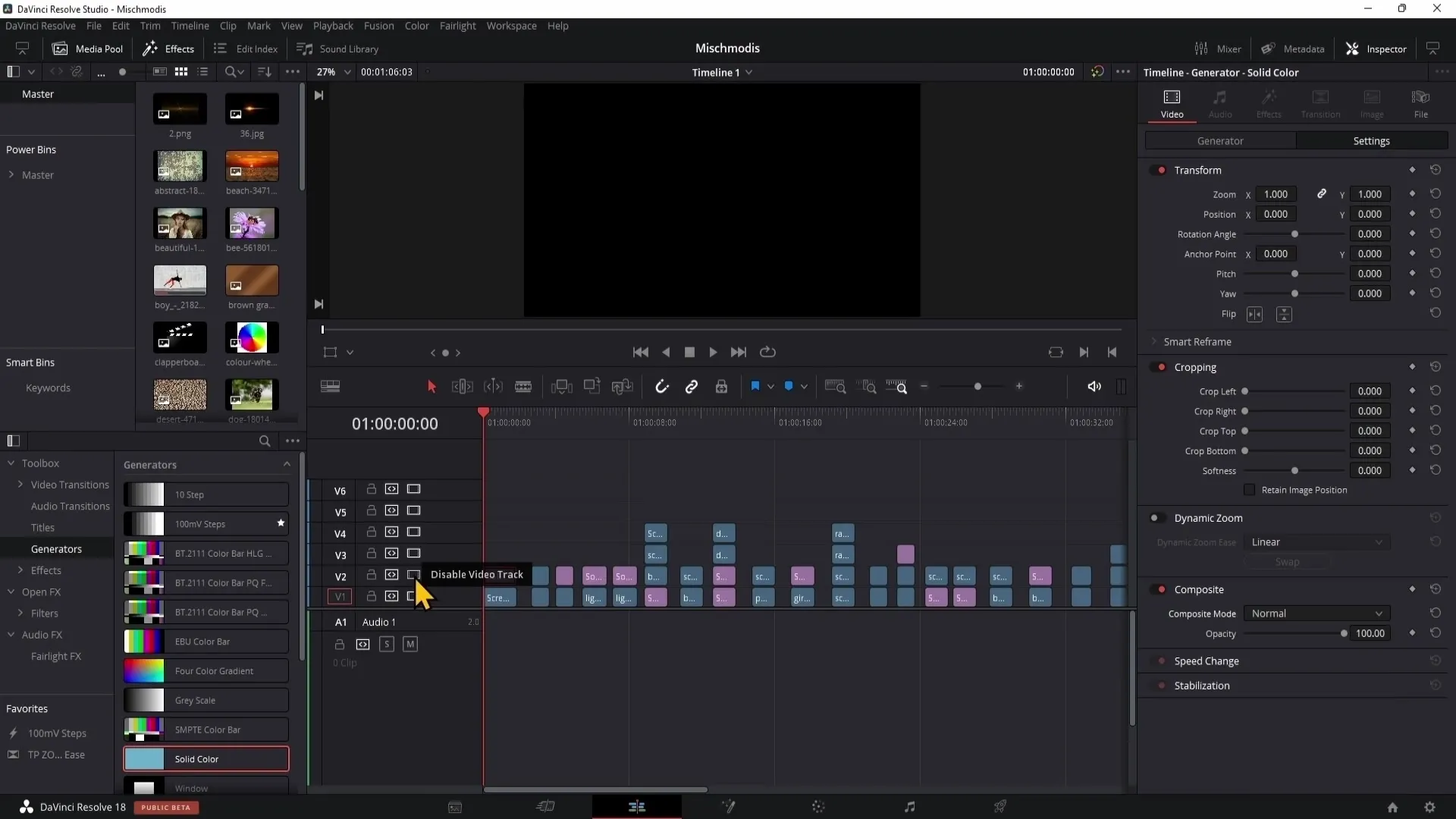 DaVinci Resolve: Použití režimů složení (první část)