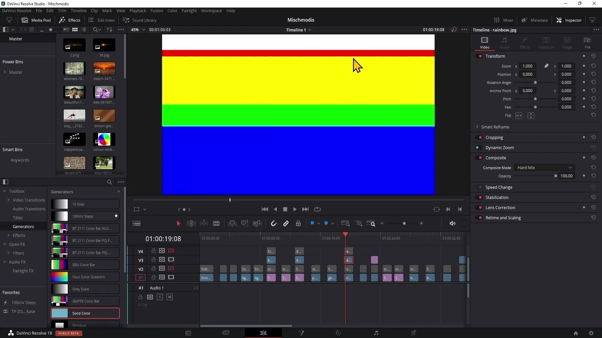 DaVinci Resolve: Míchací režimy pro kreativní korekci barev